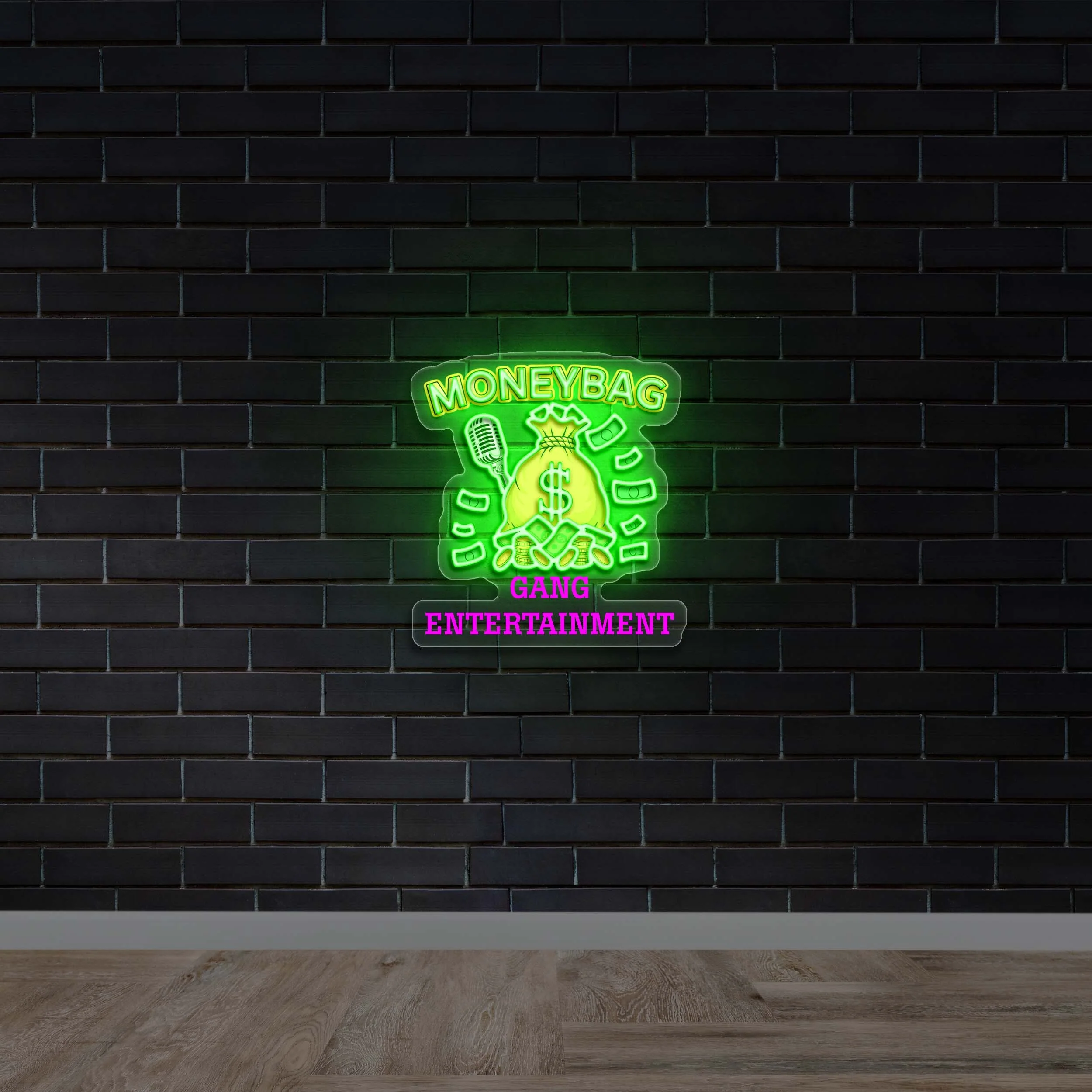 MONEYBAG - Premium Neon Artwork