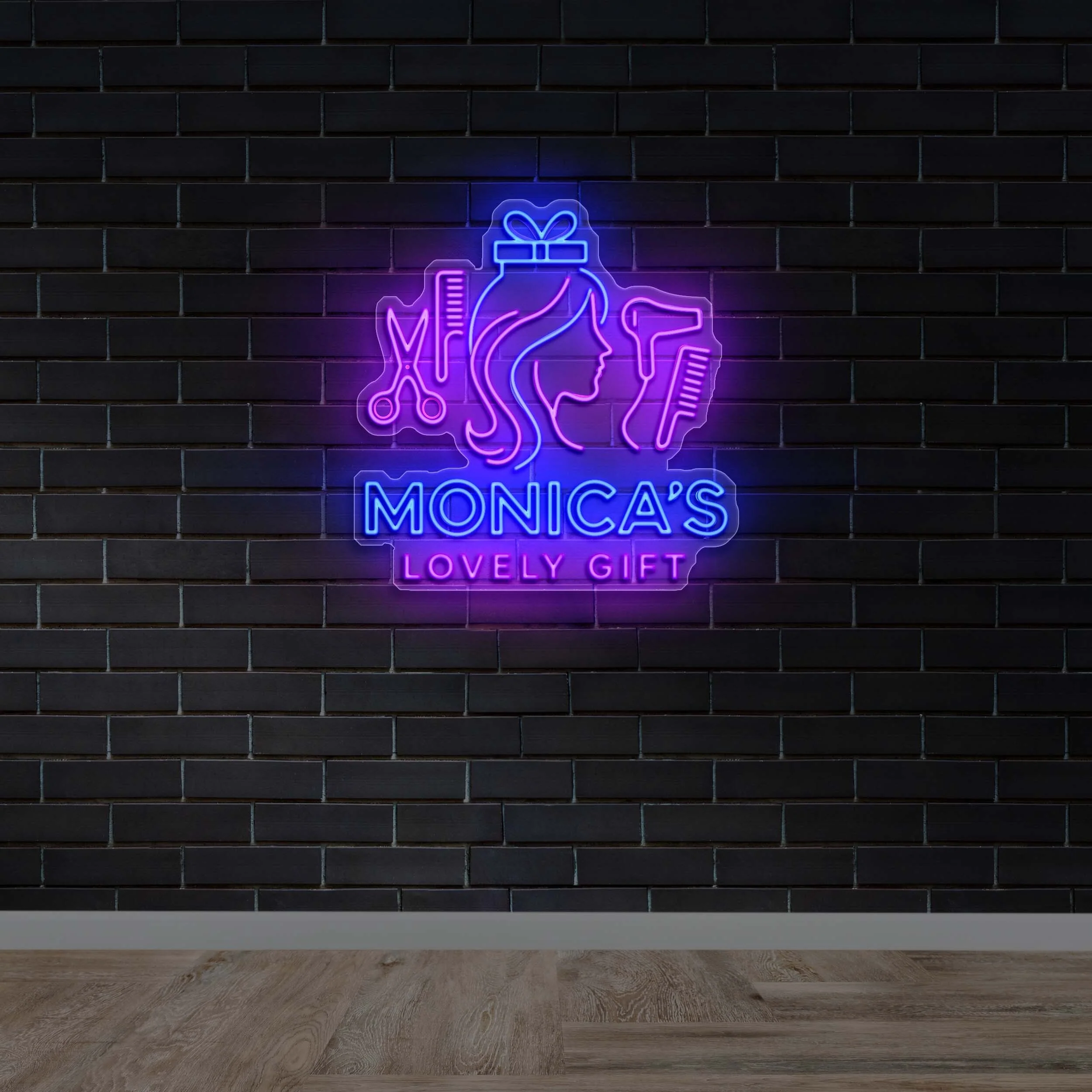 MONICA'S LOVELY GIFT - Premium Neon Artwork