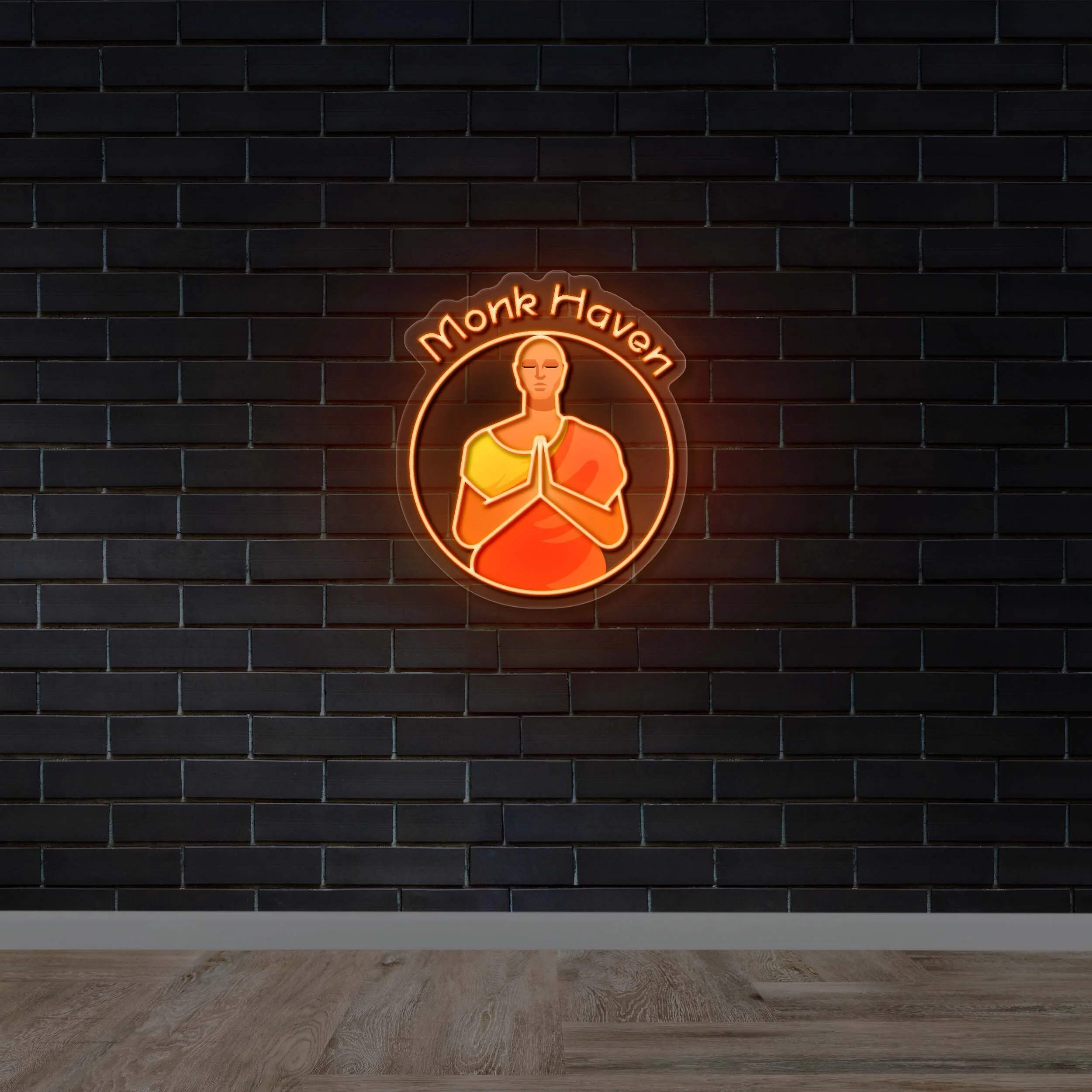 MONK HAVEN - Premium Neon Artwork