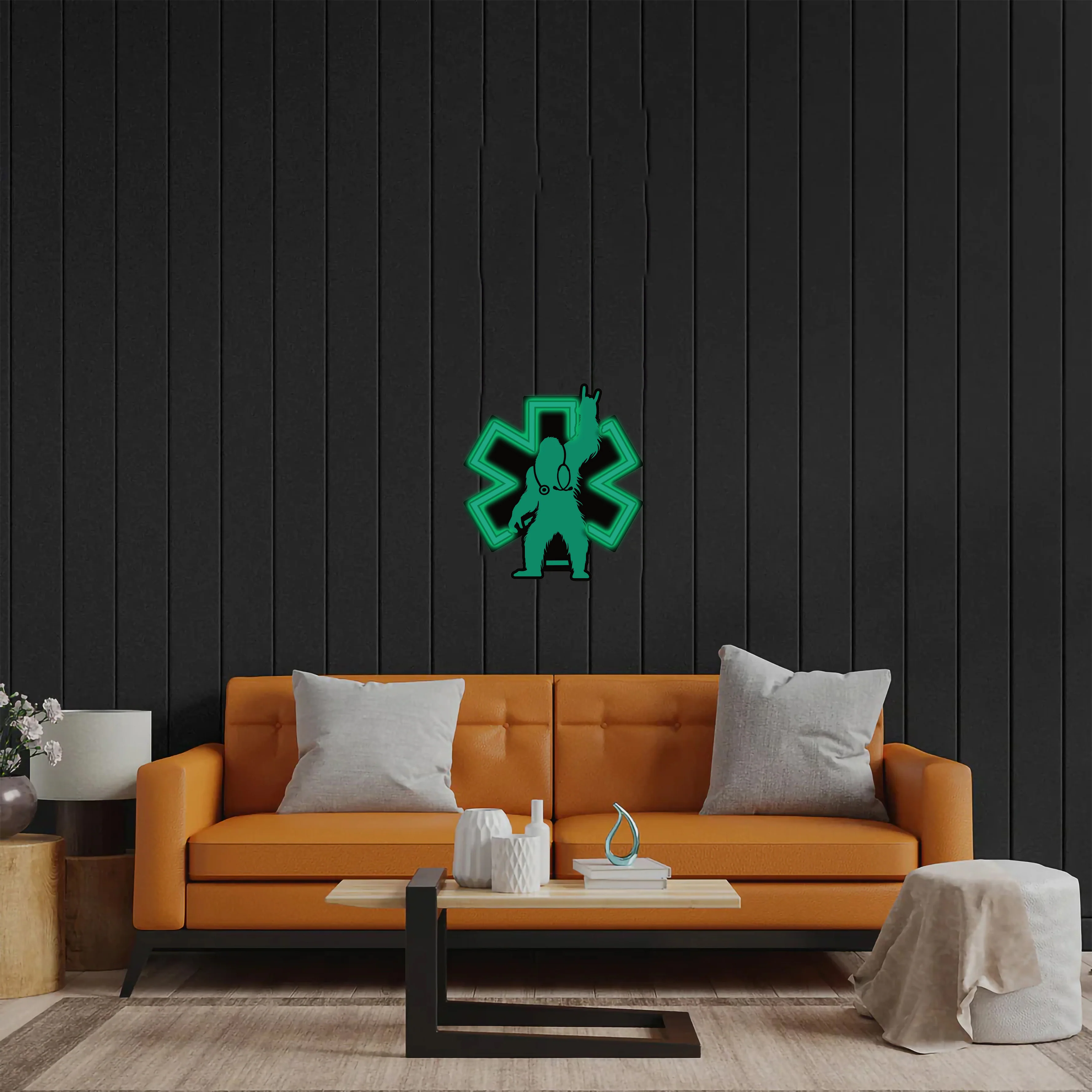 Monster Medics Logo - Premium Neon Artwork