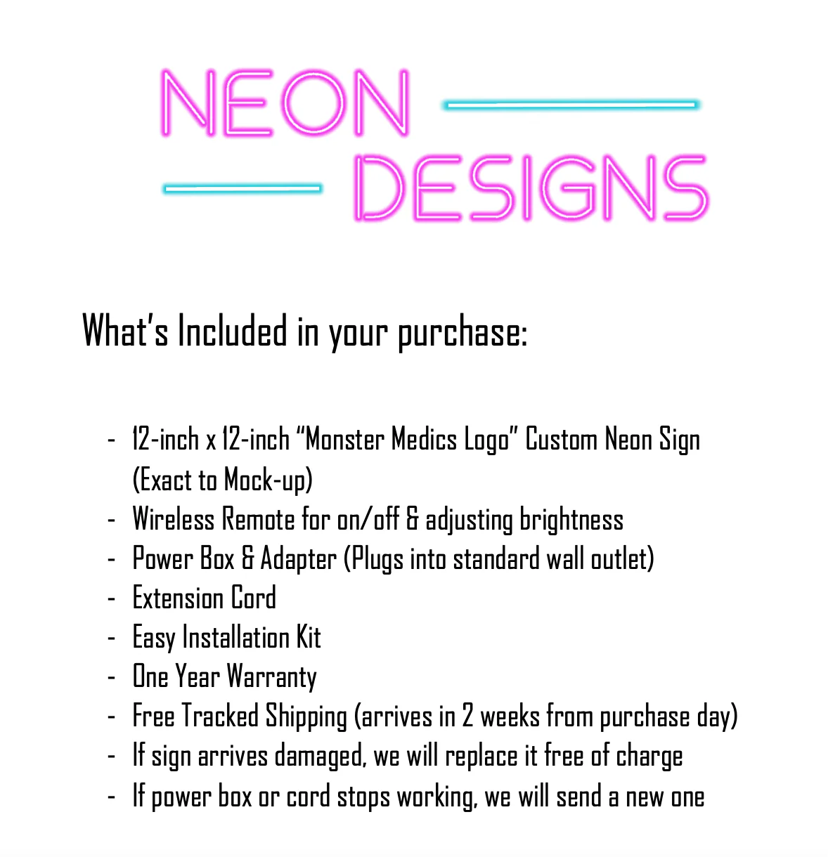 Monster Medics Logo - Premium Neon Artwork - Image 2