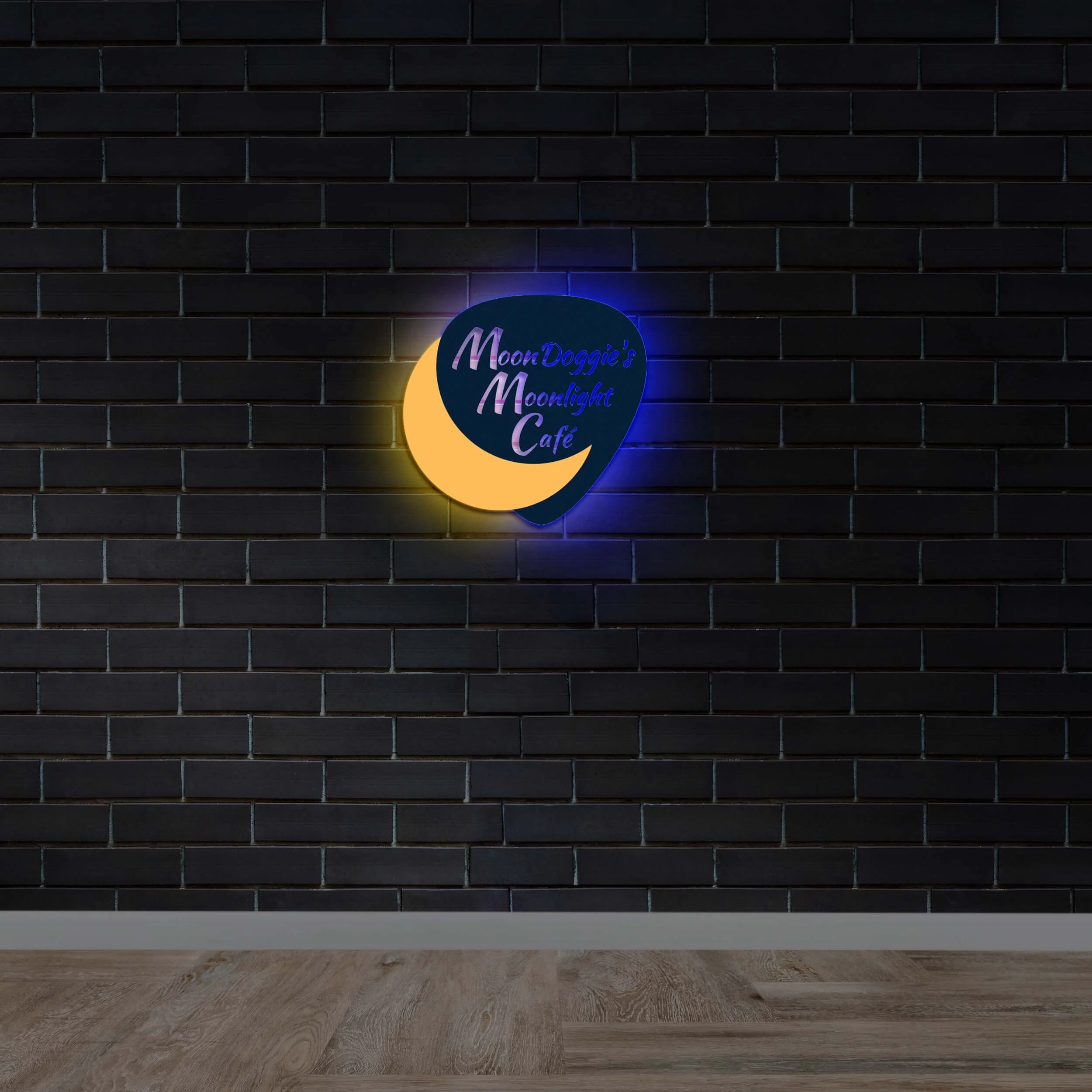 Moon Doggie's | Backlit Version - Premium Neon Artwork