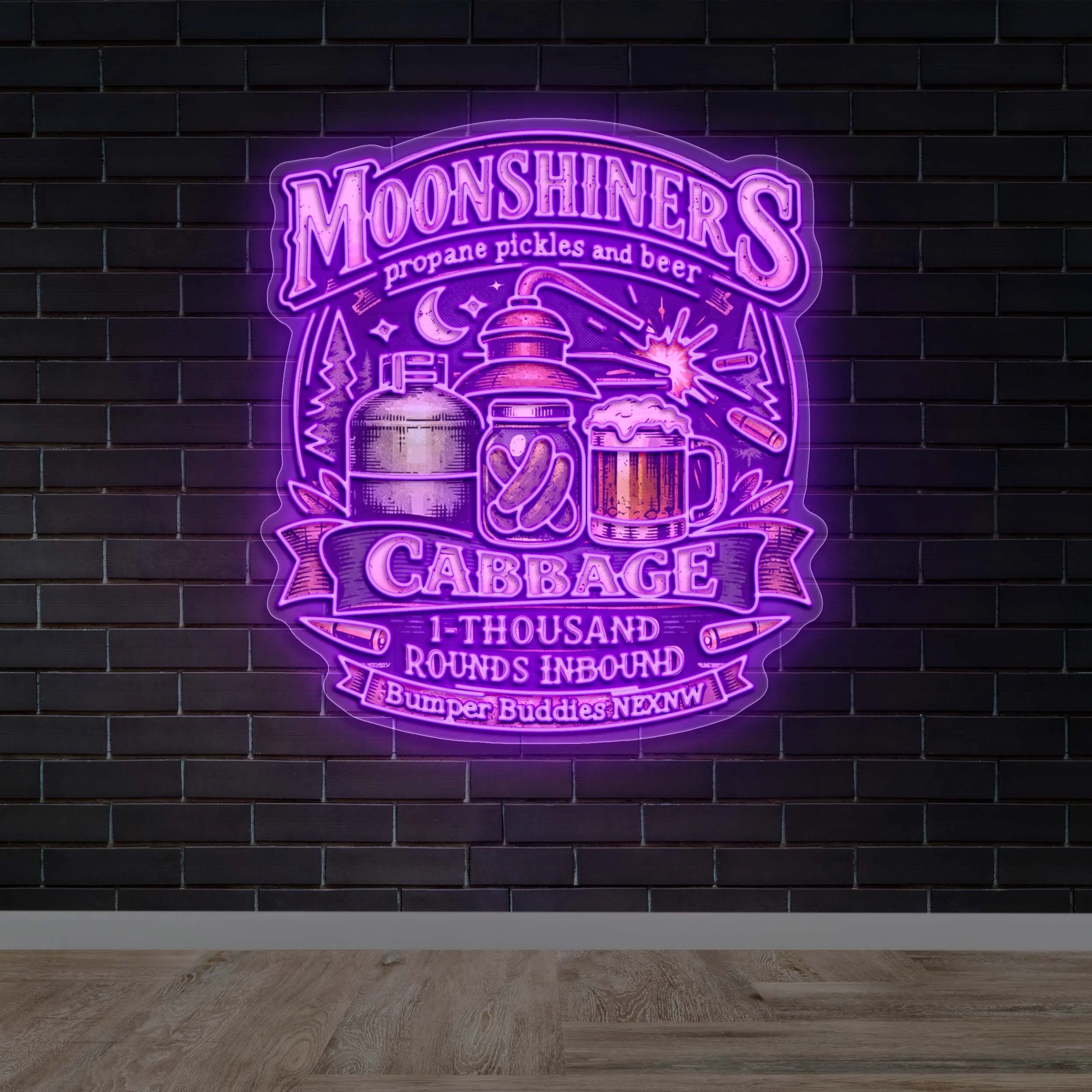 MOONSHINERS - Premium Neon Artwork