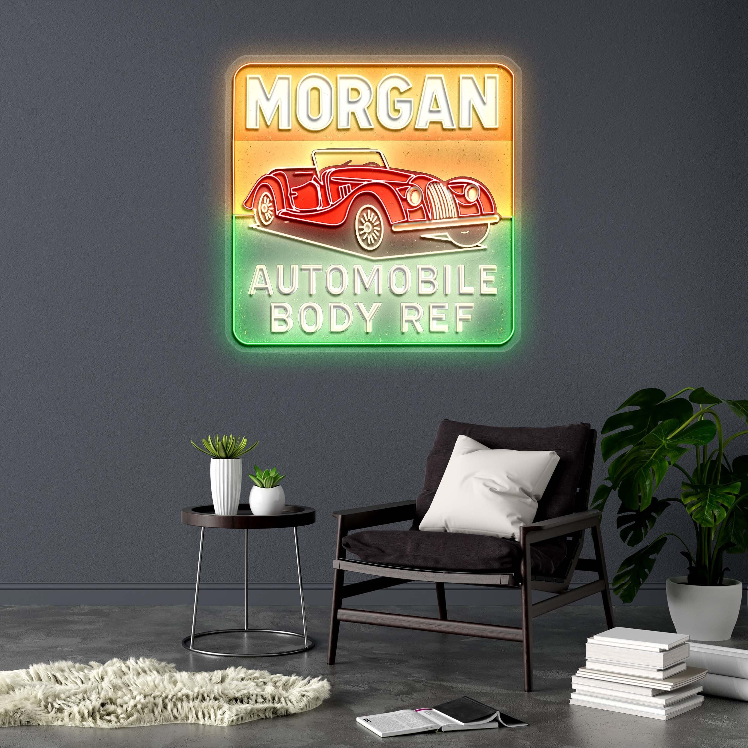 MORGAN AUTOMOBILE BODY REF | 2nd Version - Premium Neon Artwork