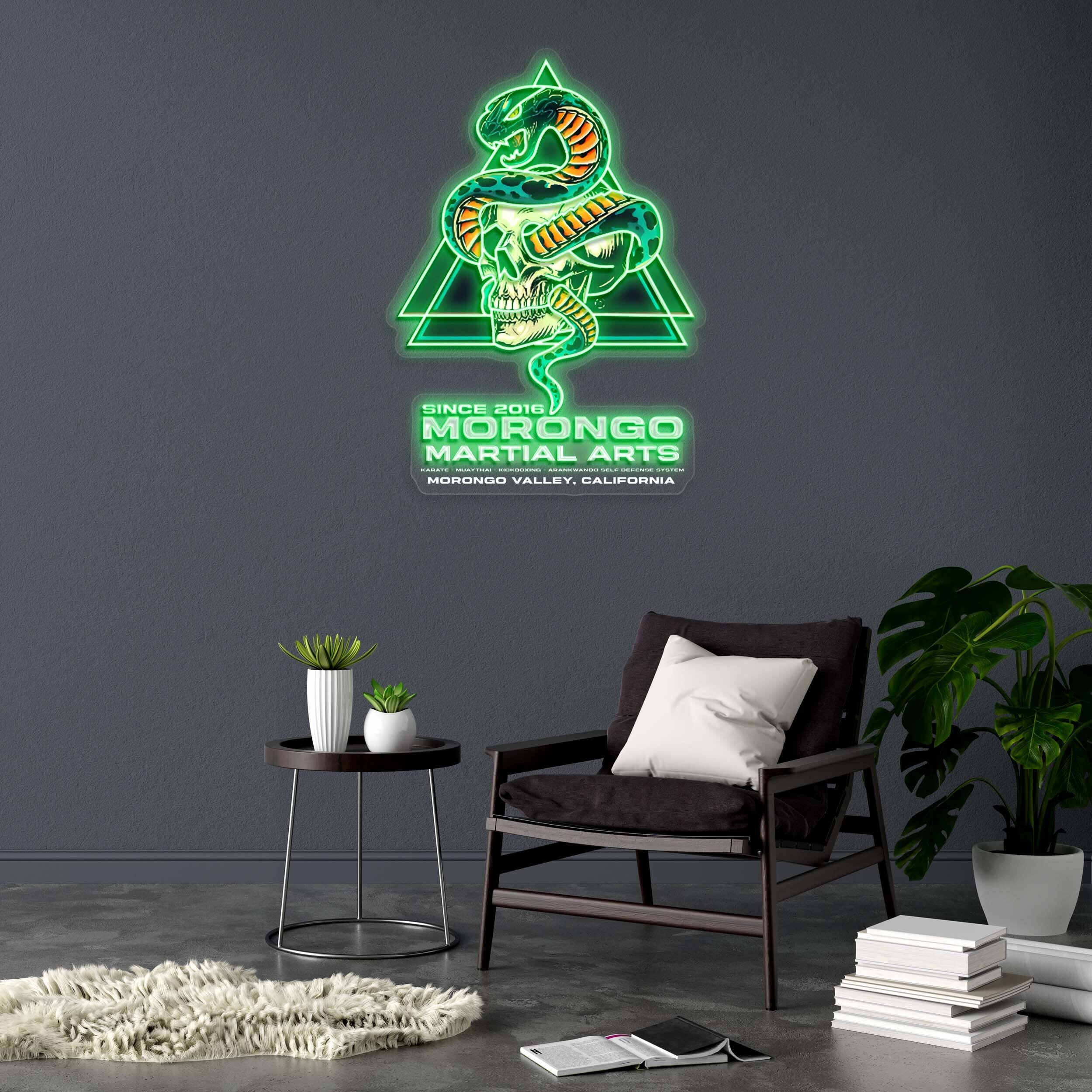 Morongo Martial Arts – Premium Neon Artwork