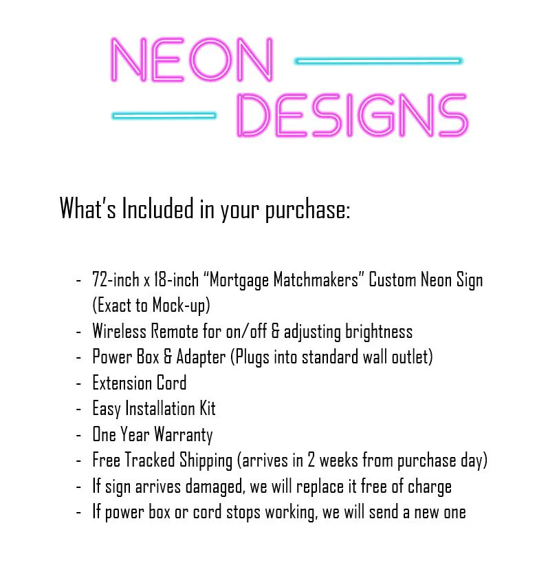 Mortgage Matchmakers - Premium Neon Artwork - Image 2