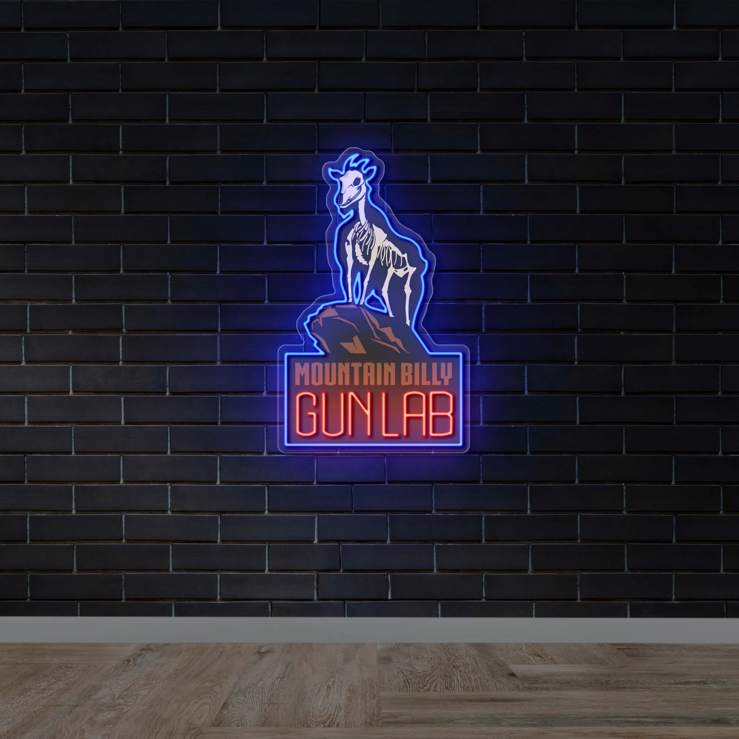 Mountain Billy Gun Lab - Premium Neon Artwork
