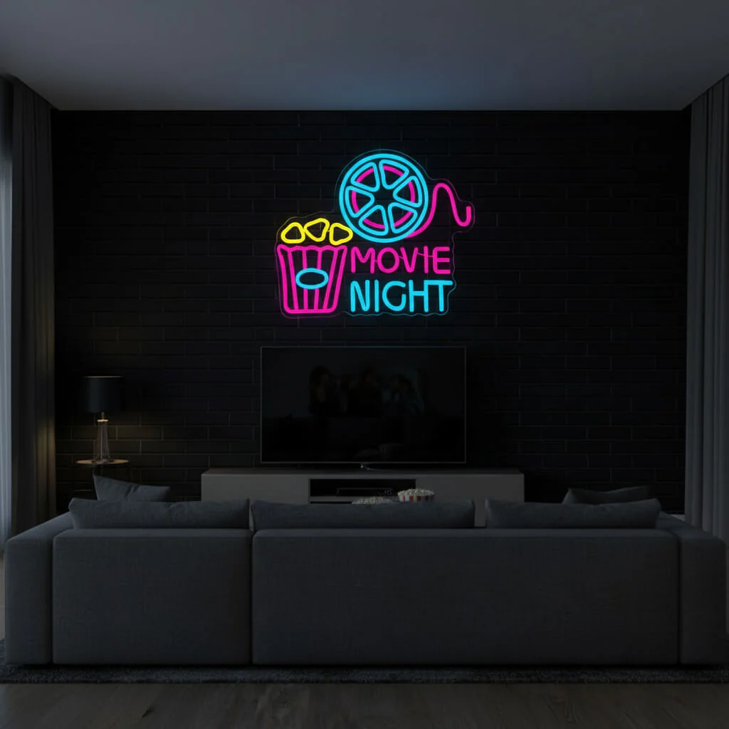 Movie Night Home Decor LED Neon Sign - Image 3
