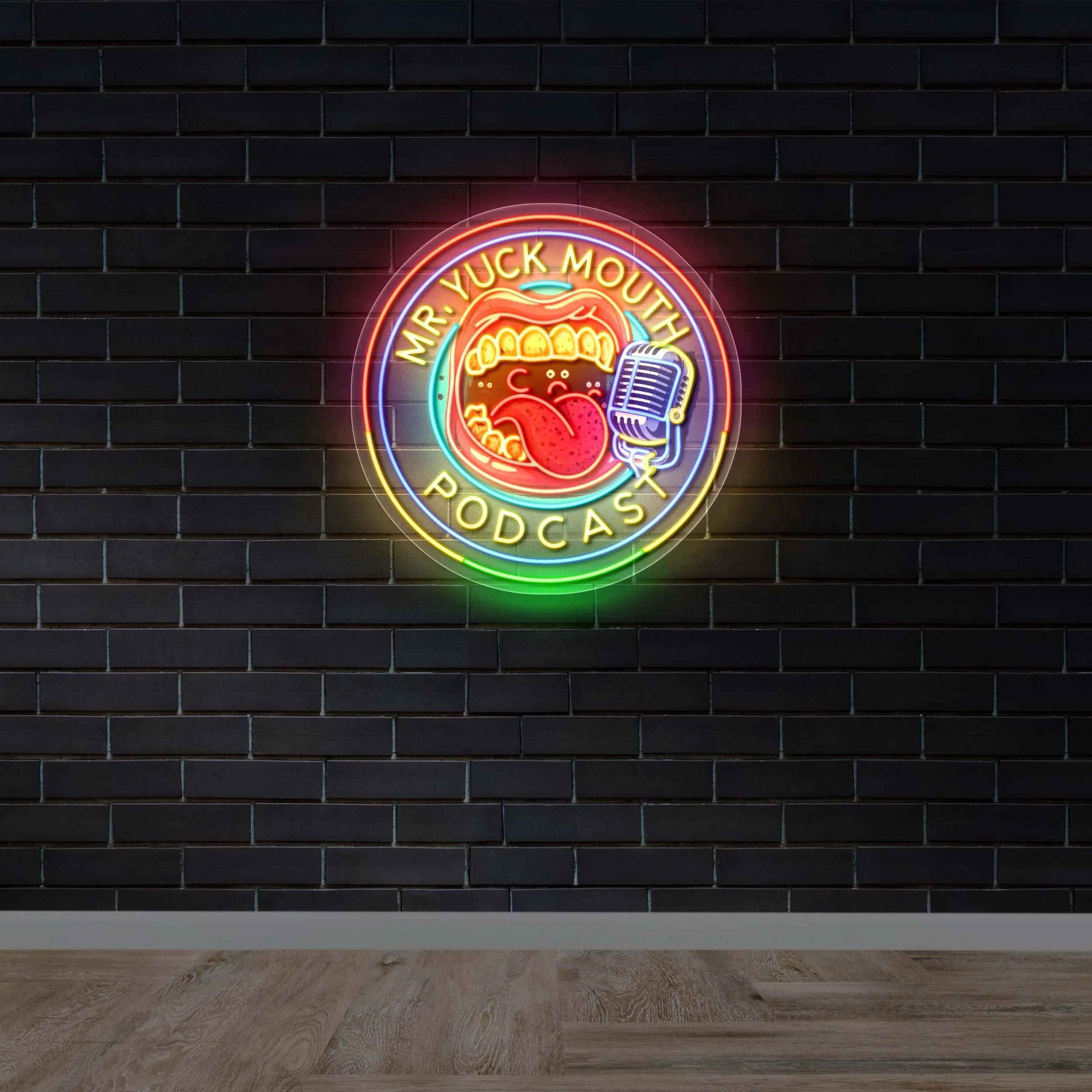 Mr Yuck Mouth Podcast | 2nd Version - Premium Neon Artwork