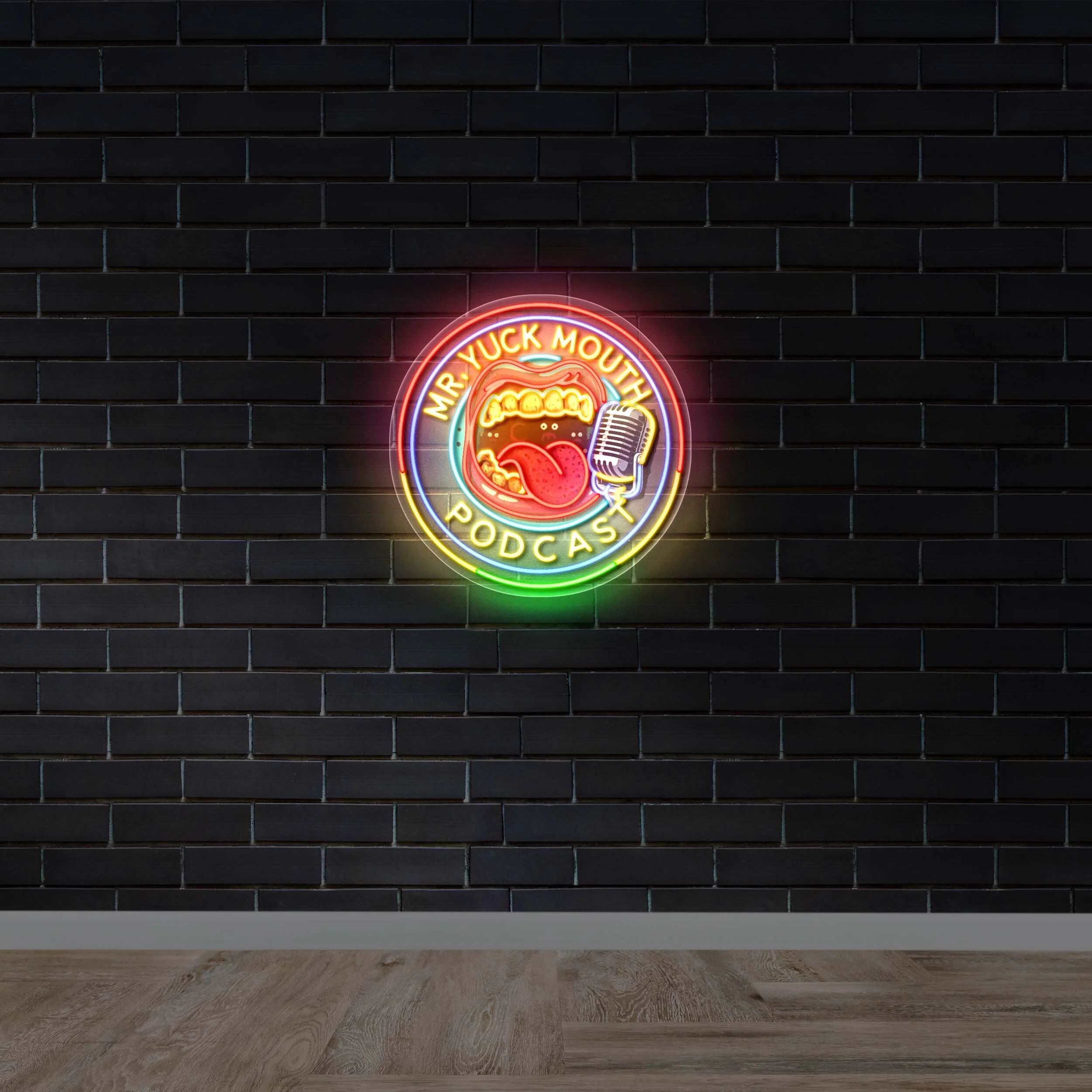 Mr. Yuck Mouth Podcast - Premium Neon Artwork