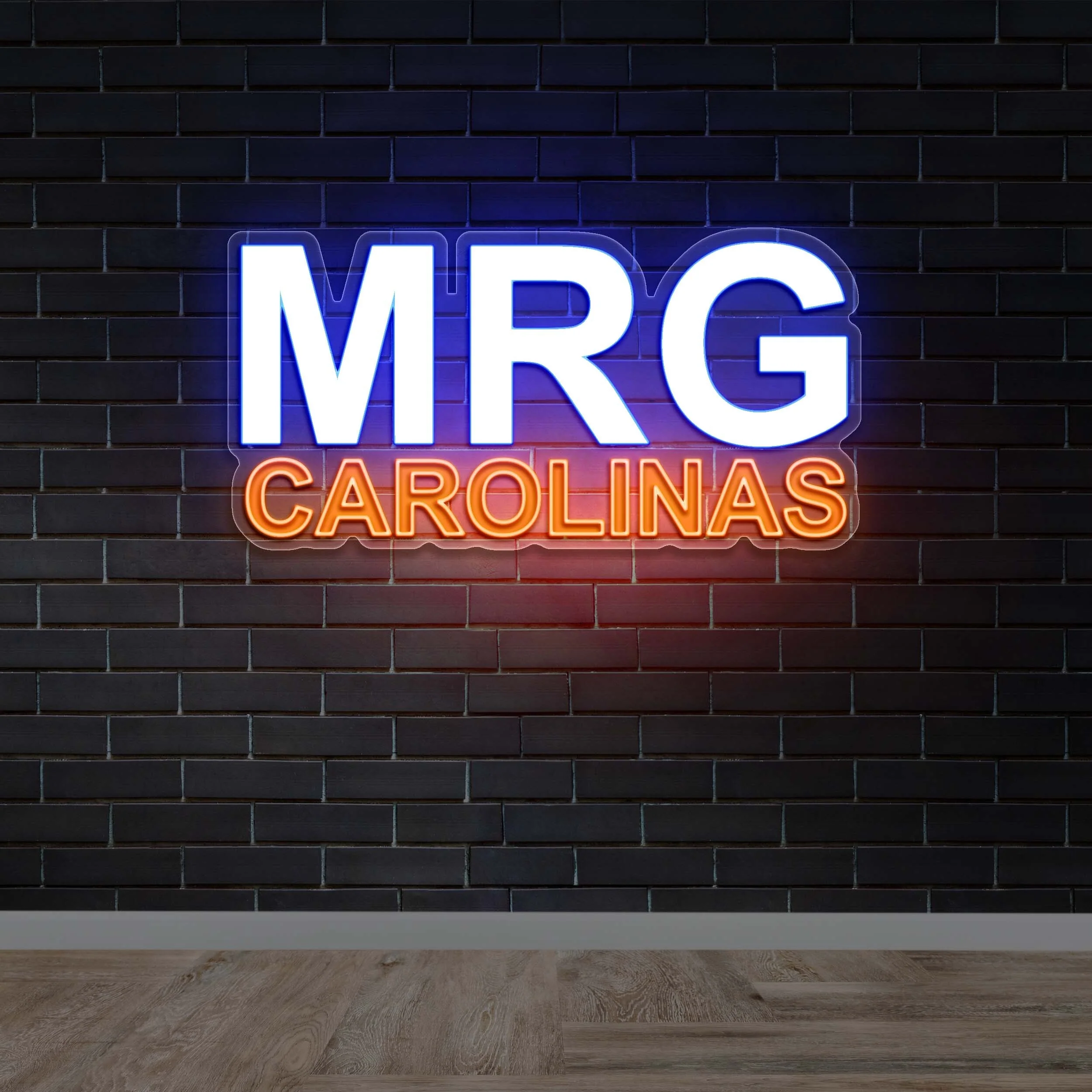 MRG CAROLINAS | half backlit - Premium Neon Artwork