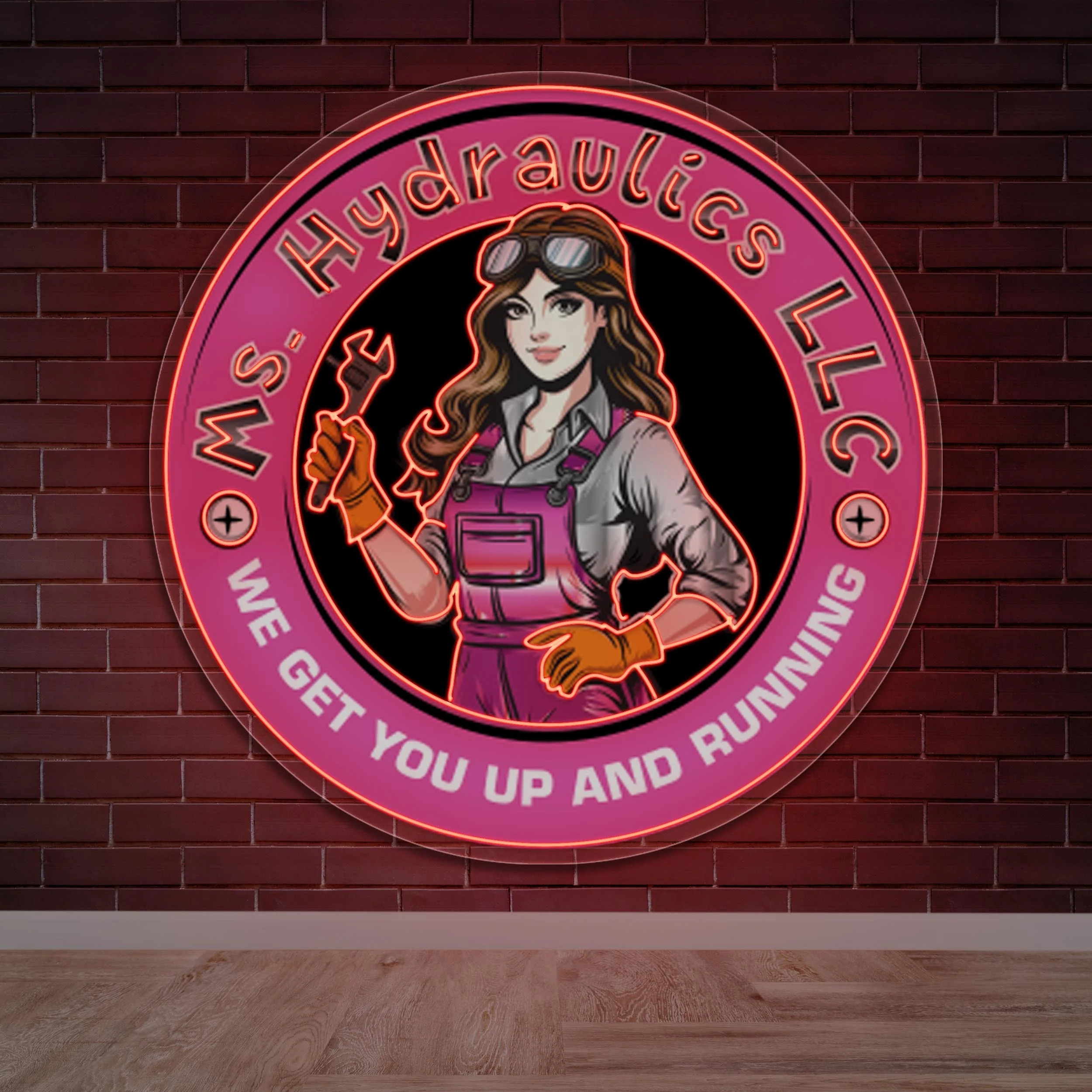 Ms. Hydraulic LLC - Premium Neon Artwork