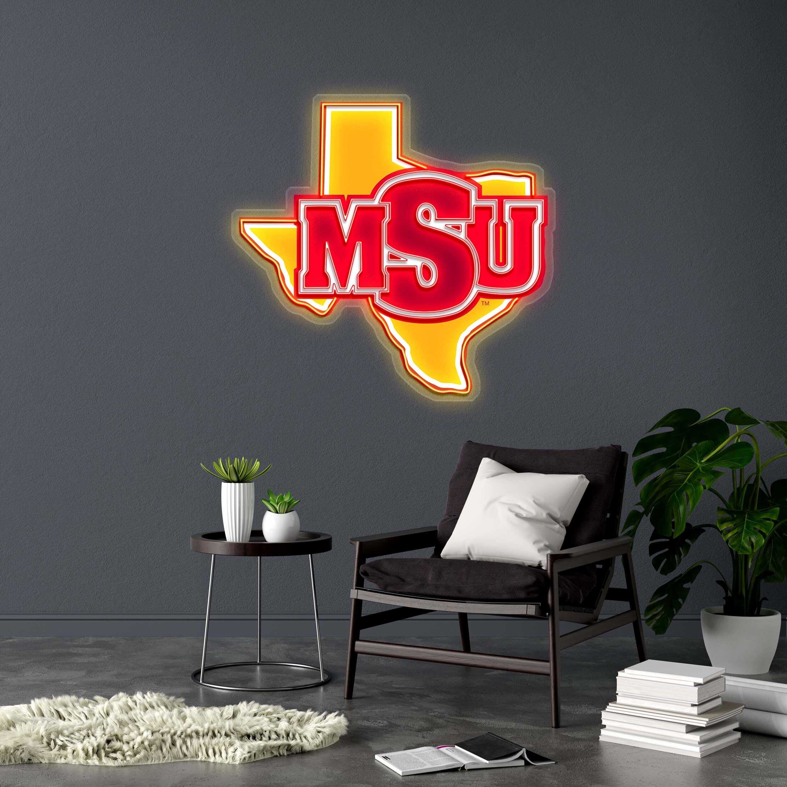 MSU - Premium Neon Artwork