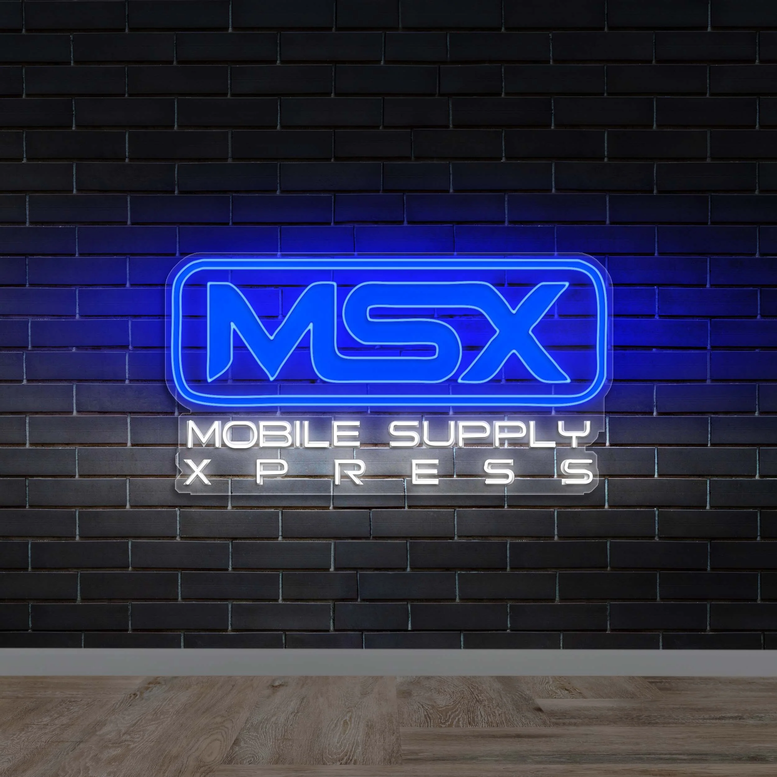 MSX Mobile Supply Xpress - Premium Neon Artwork