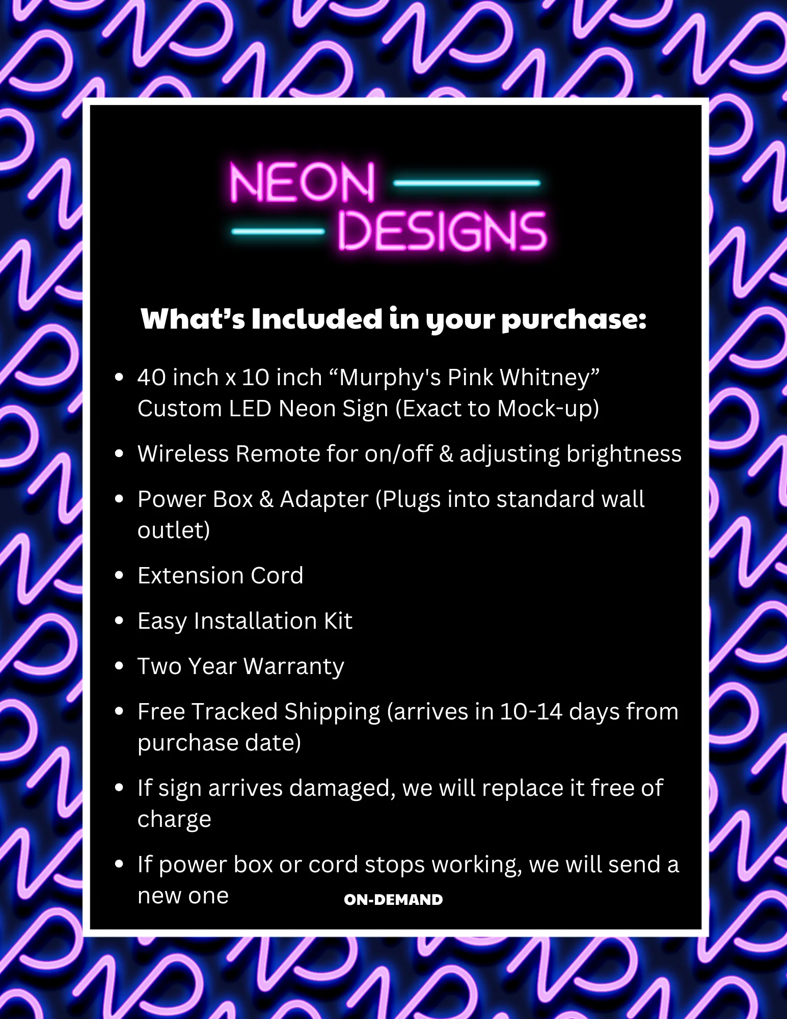 Murphy's Pink Whitney - Premium Neon Artwork - Image 3