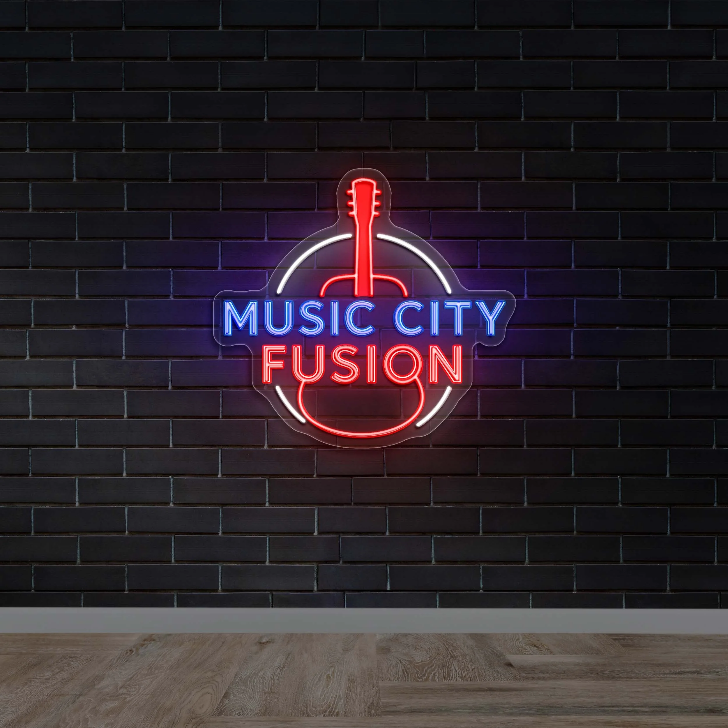 Music City Fusion - Premium Neon Artwork