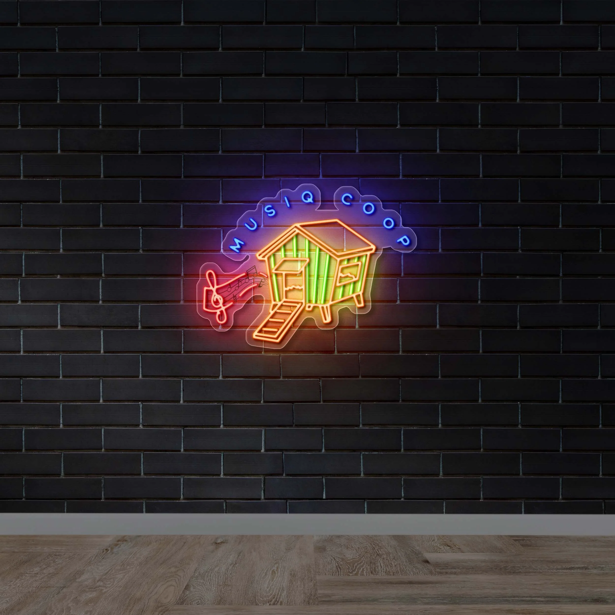 MUSIQ COOP - Premium Neon Artwork