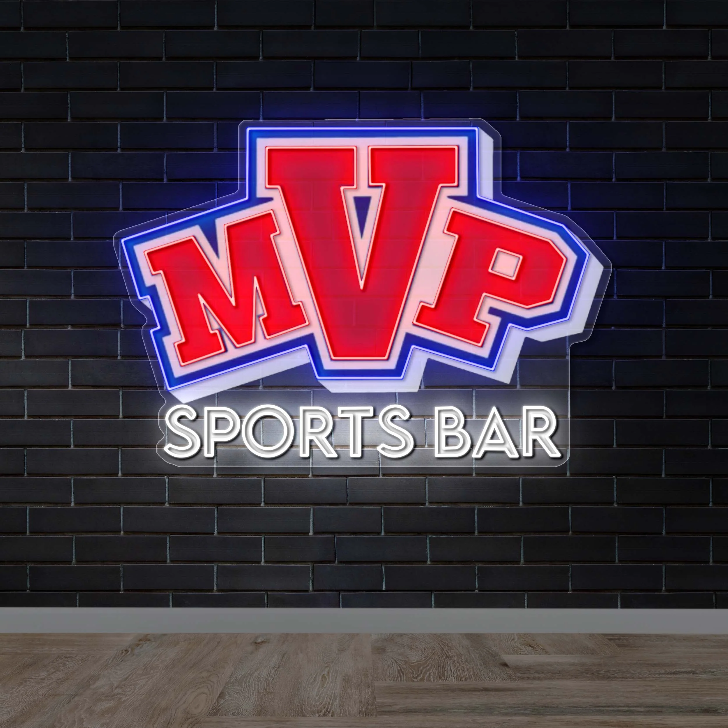 MVP Sports Bar - Premium Neon Artwork
