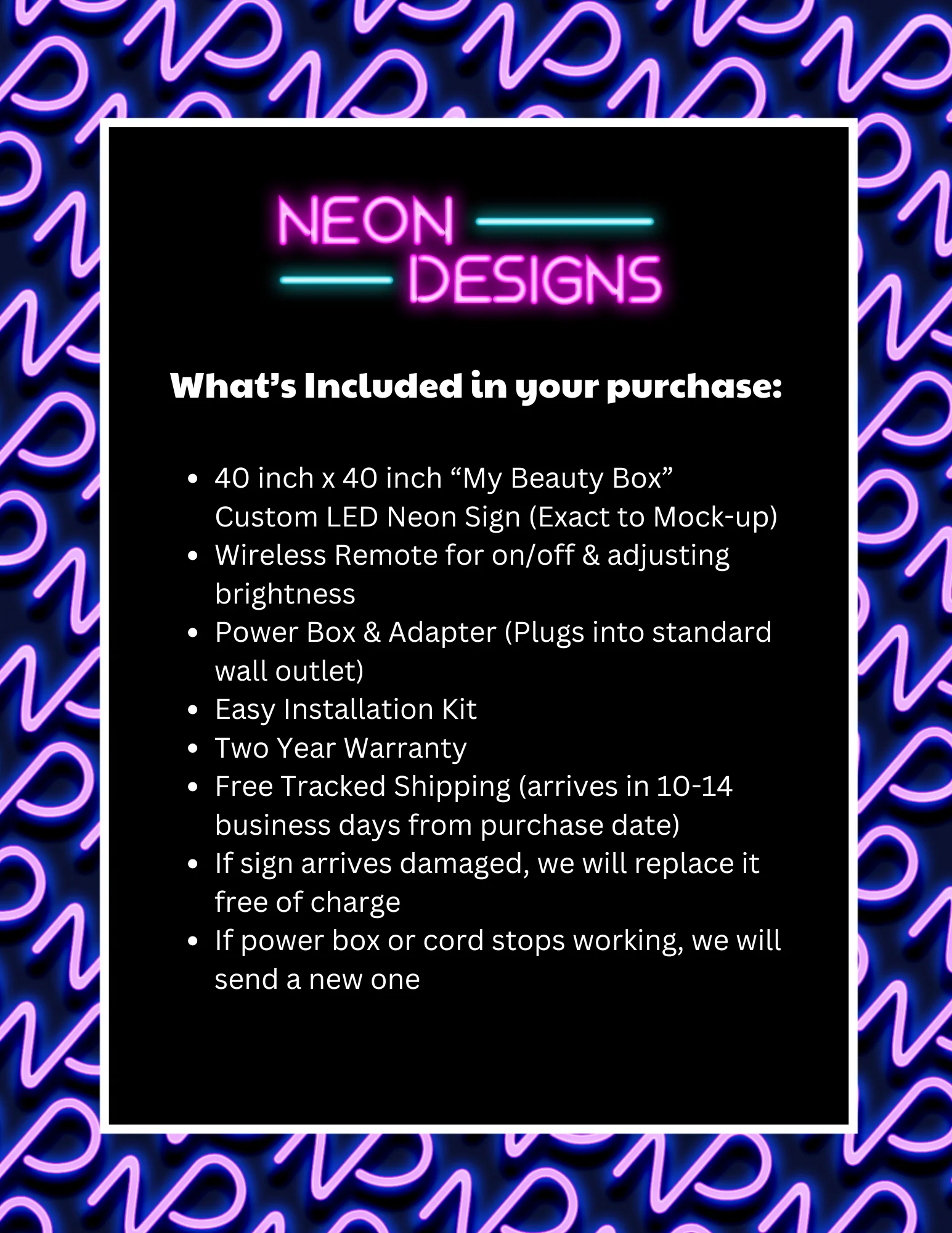 My Beauty Box - Premium Neon Artwork - Image 2