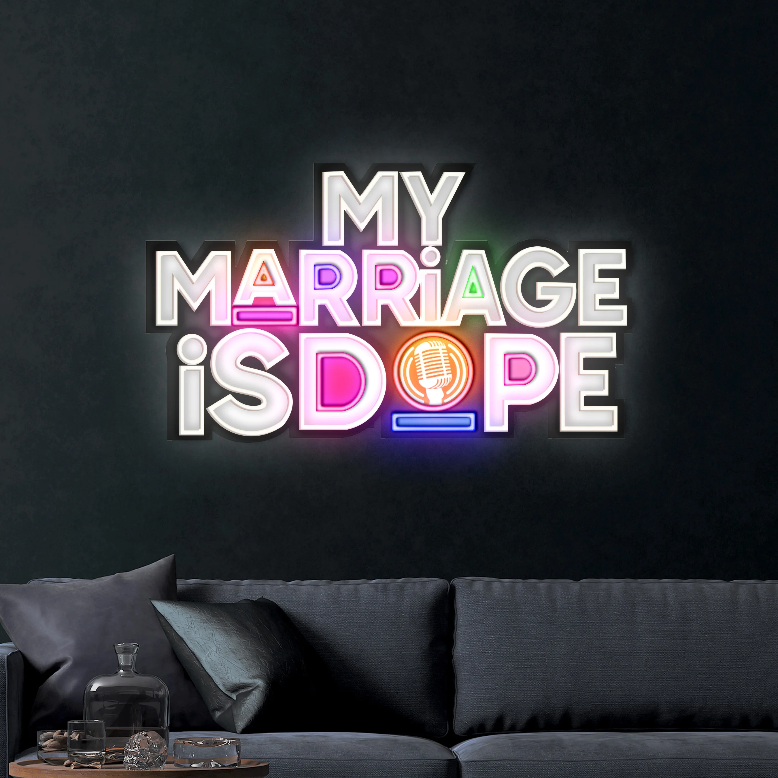 My Marriage Is Dope – Premium Neon Artwork