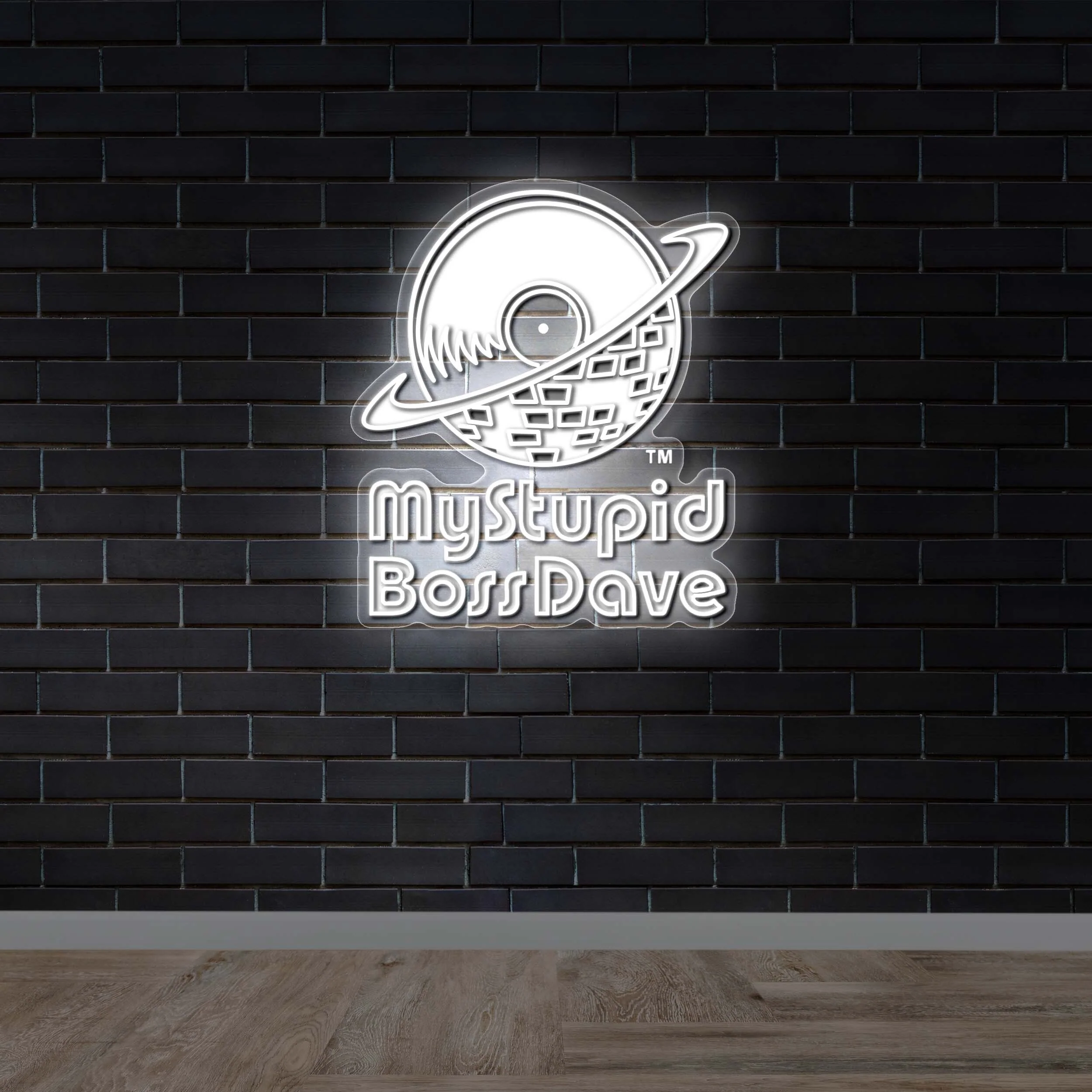 Mystupid BossDave - Premium Neon Artwork