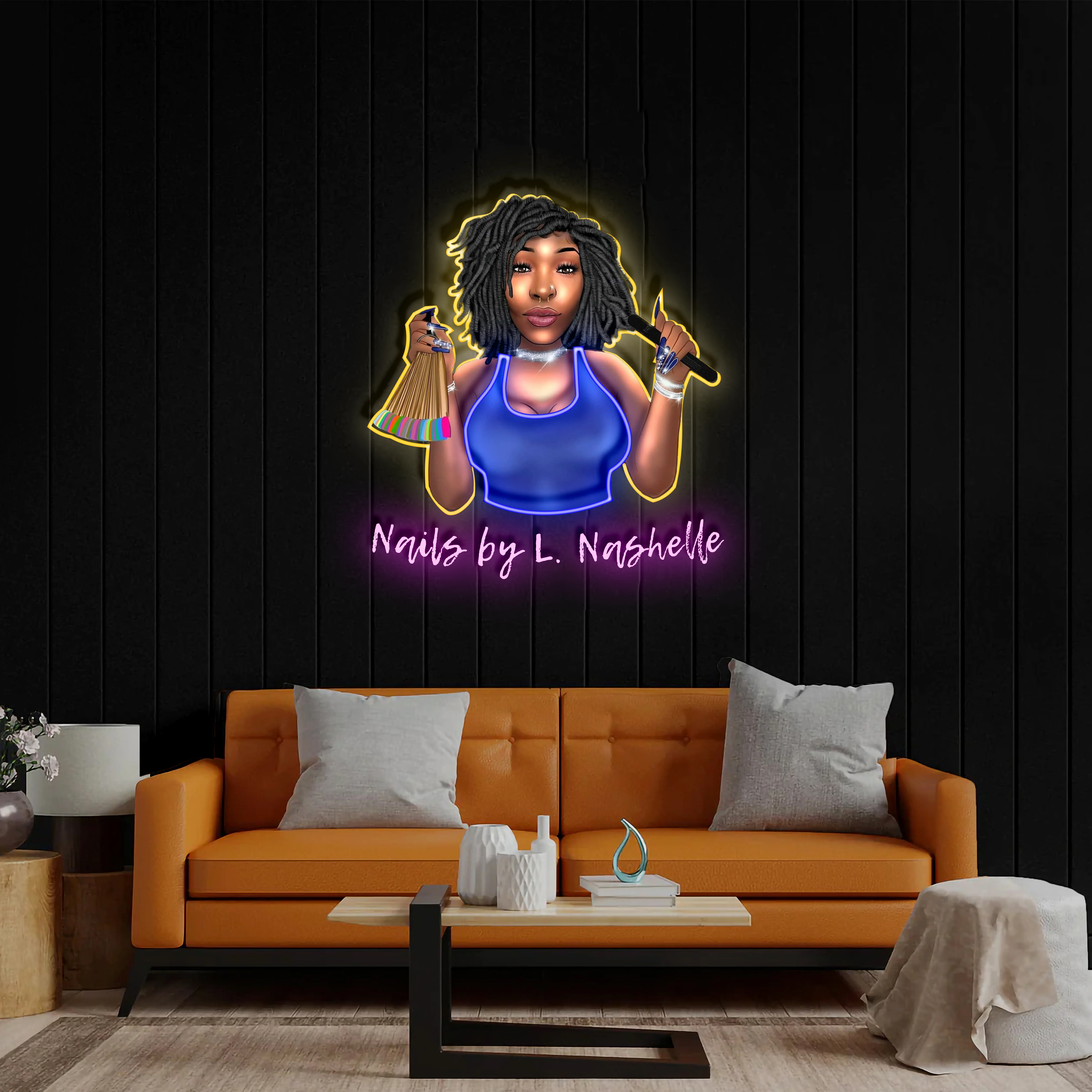 Nails by L. Nashelle - Premium Neon Artwork