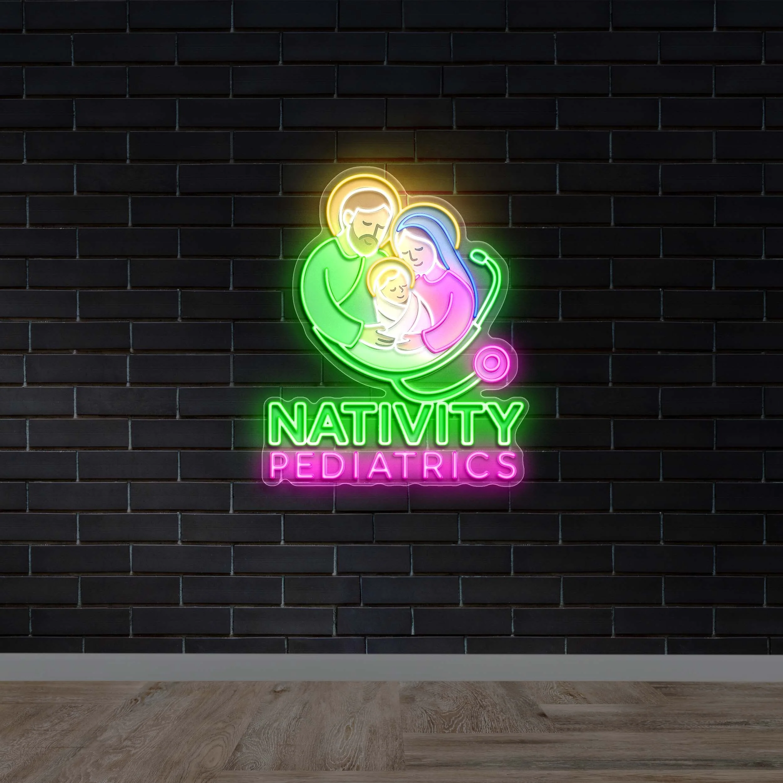 NATIVITY PEDIATRICS - Premium Neon Artwork