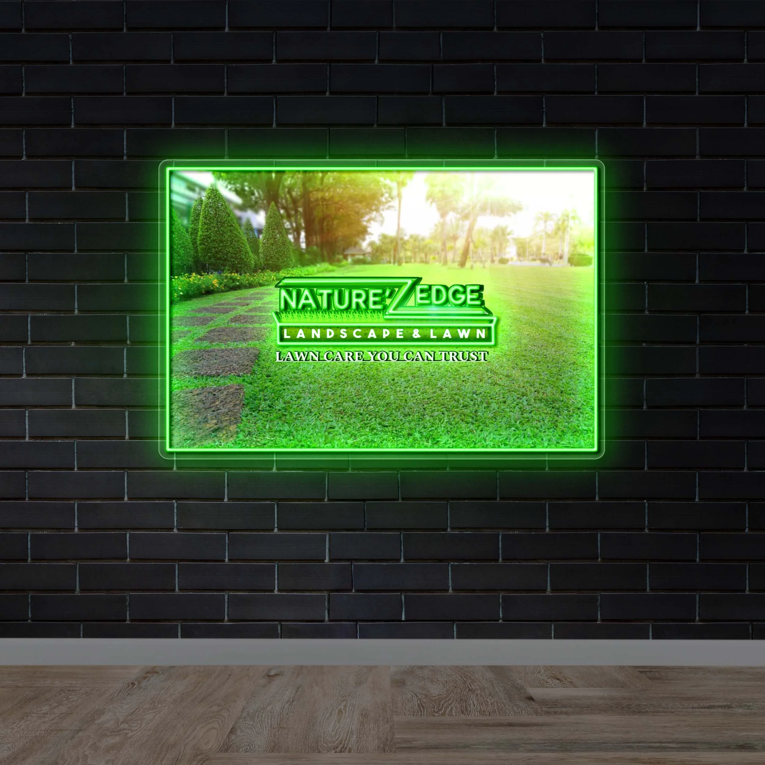 Nature’z Edge Landscape & Lawn - Premium Neon Artwork
