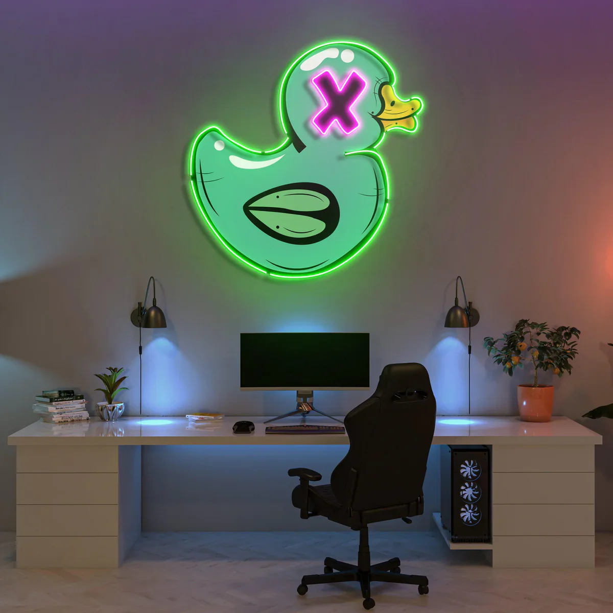 Naughty Duck - Premium Neon Artwork - Image 2