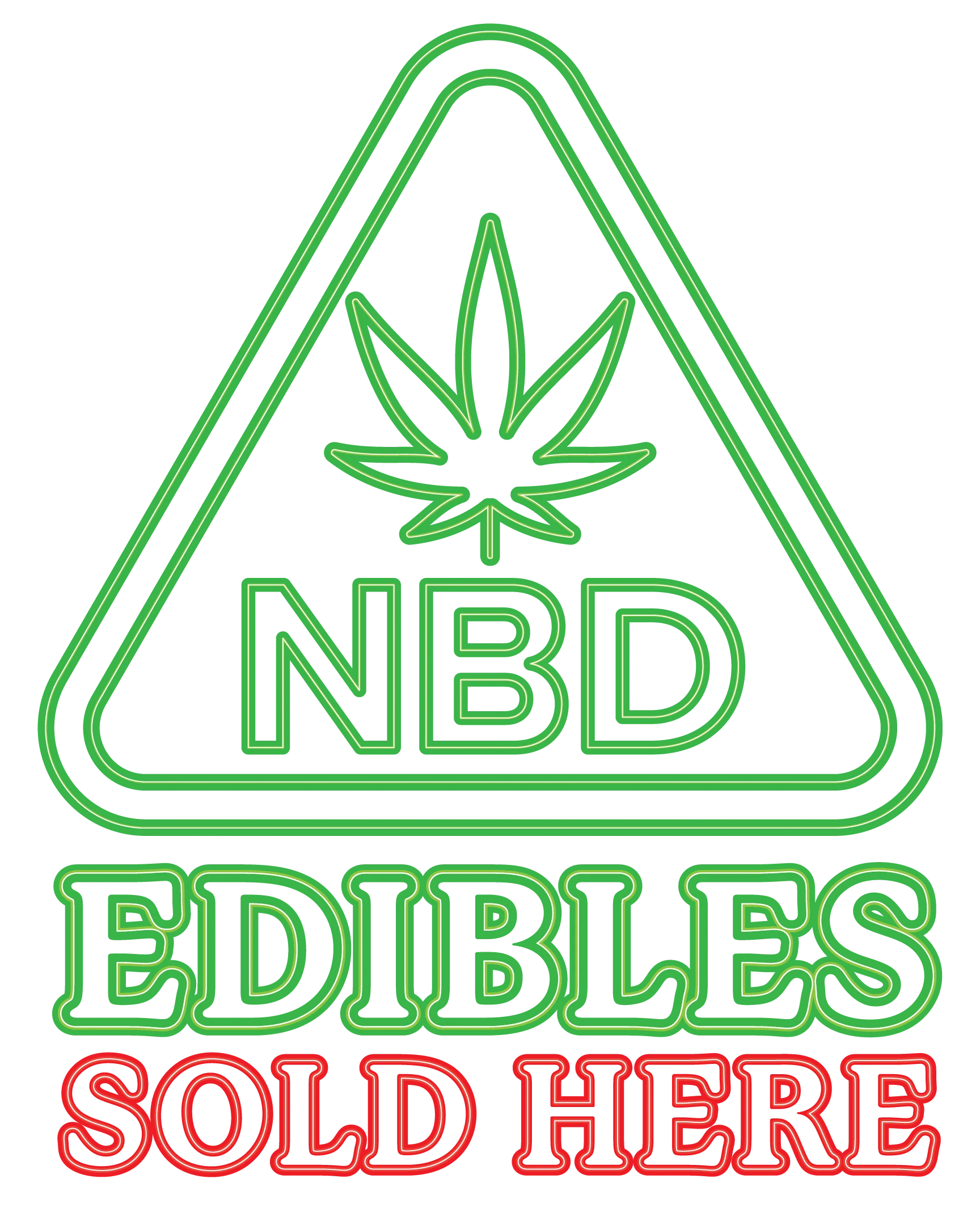 NBD Edibles - Premium Neon Artwork