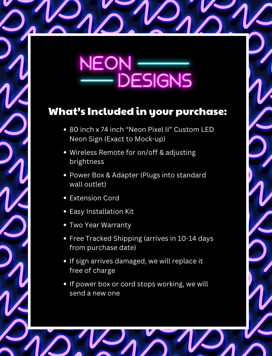 Neon Pixel II - Premium Neon Artwork - Image 2