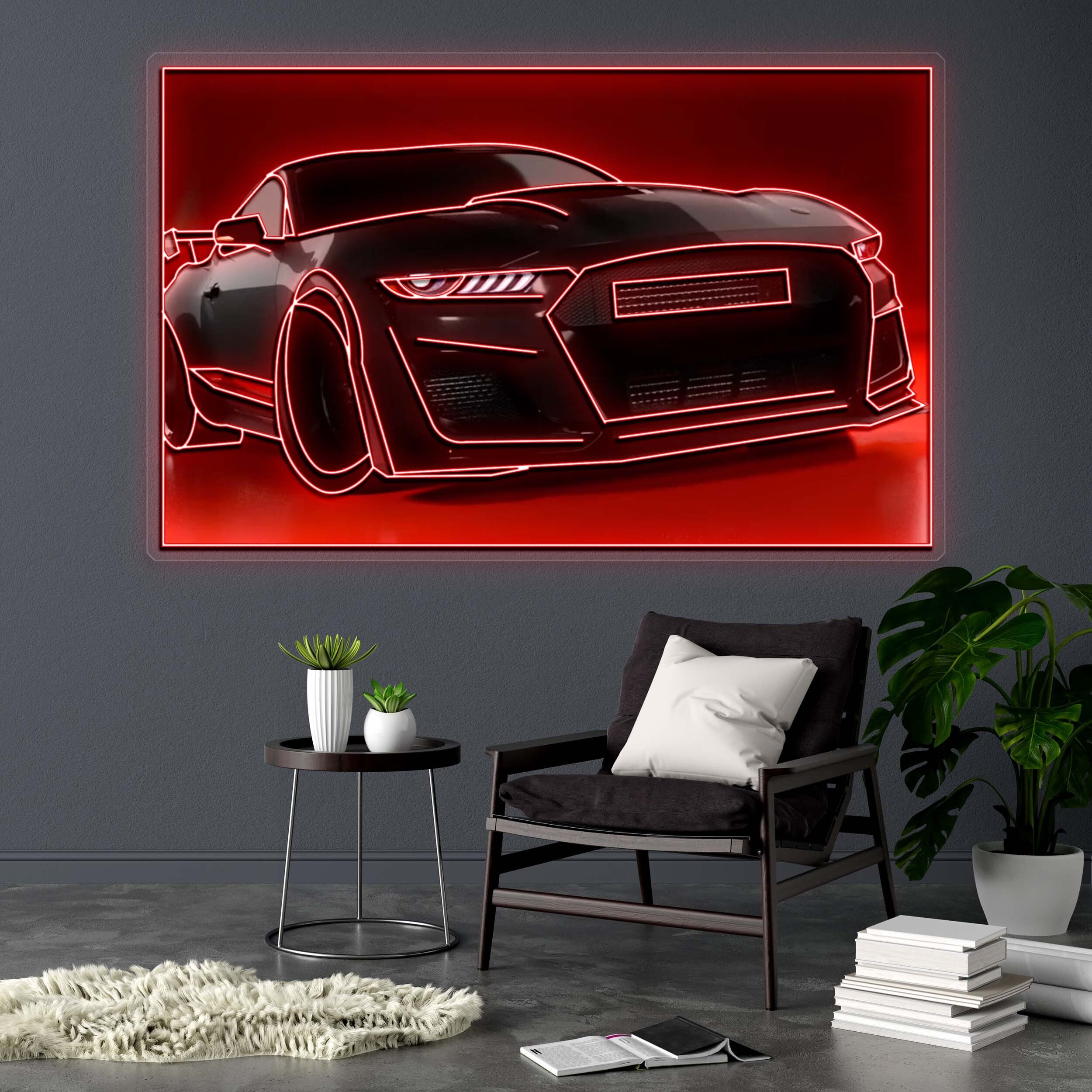 Neon Racer - Premium Neon Artwork