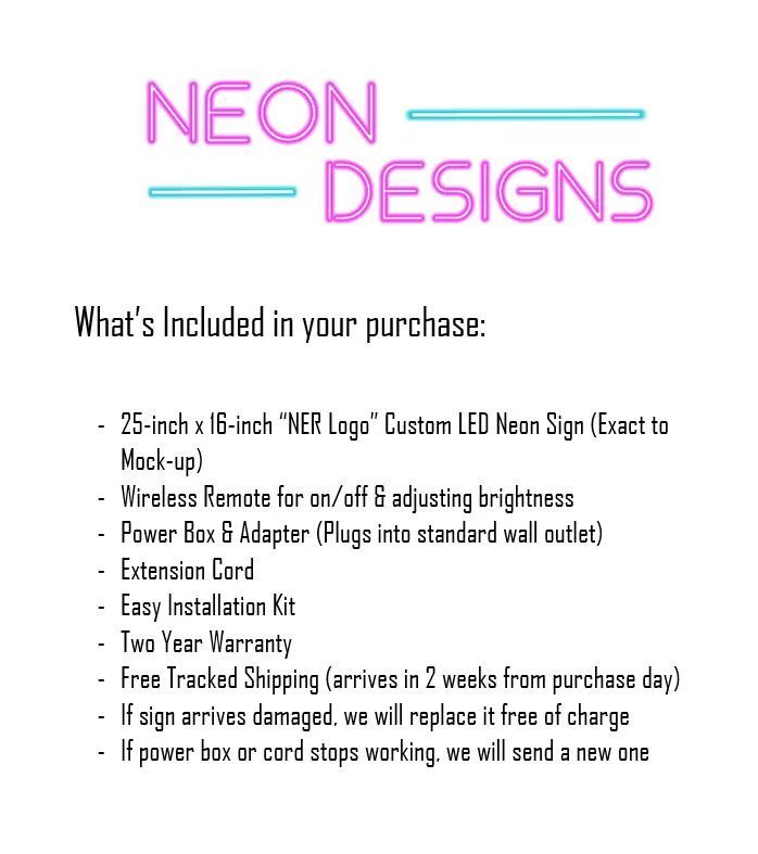 NER Logo - Premium Neon Artwork - Image 2