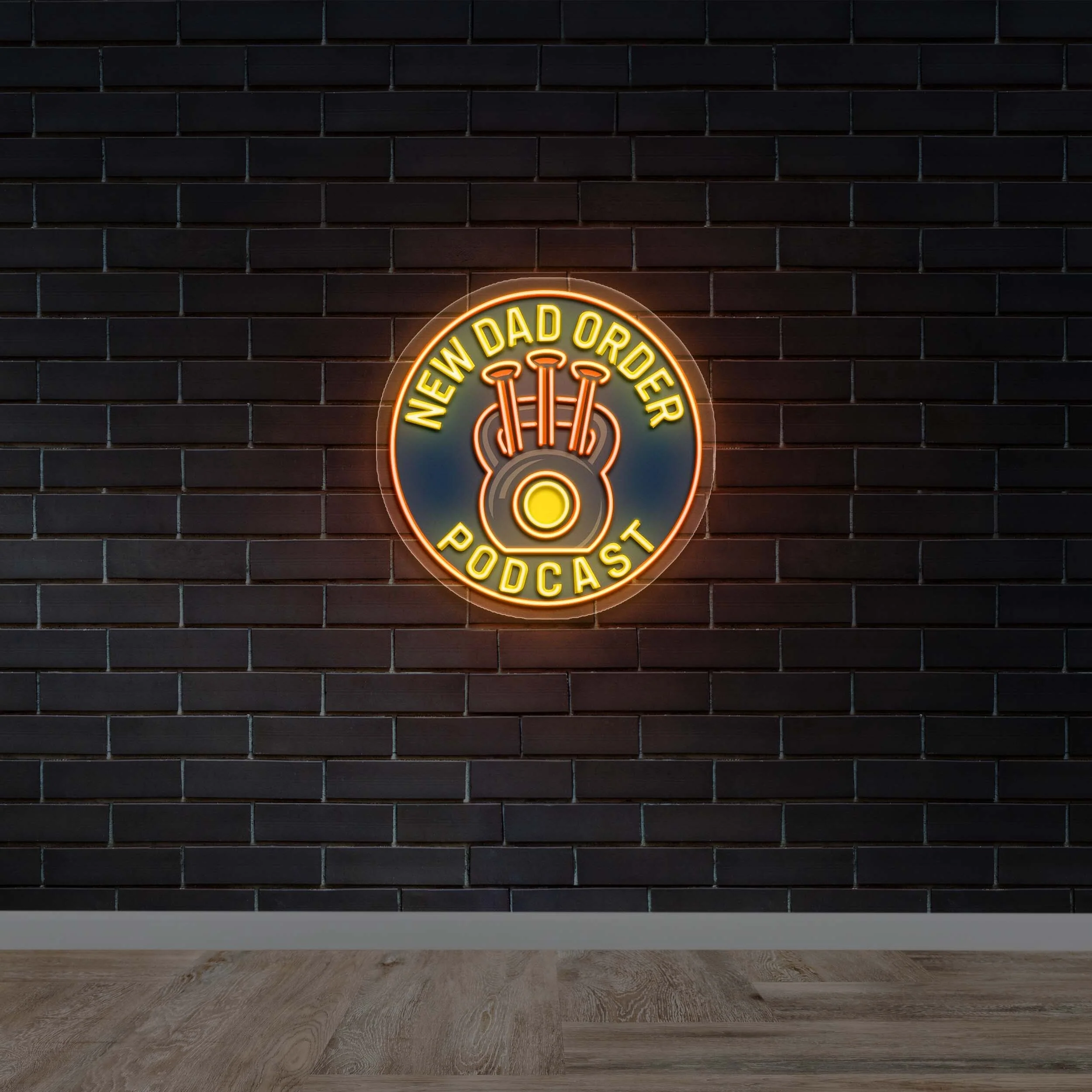 New Dad Order Podcast - Premium Neon Artwork