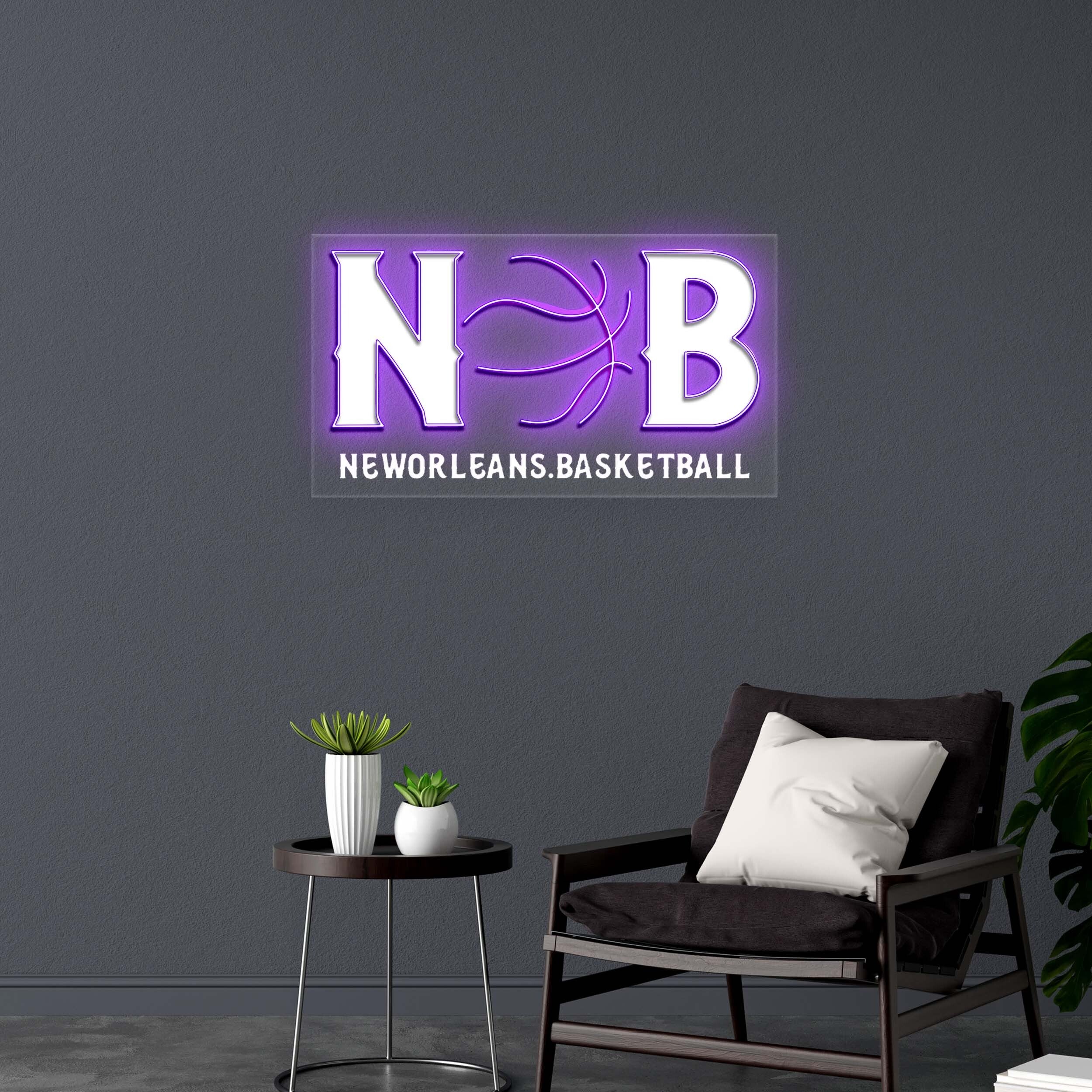 New Orleans Basketball - Premium Neon Artwork