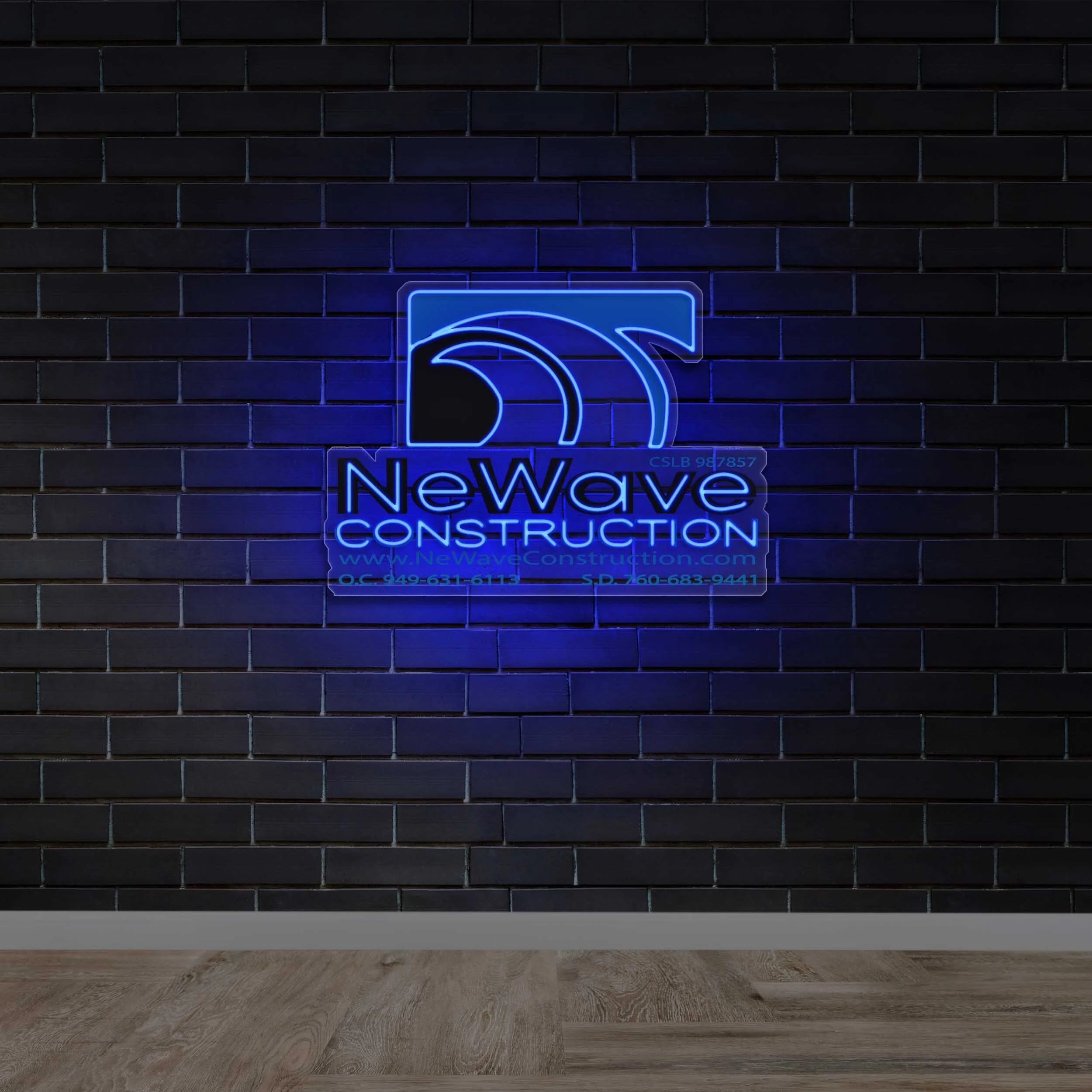 NeWave Construction - Premium Neon Artwork