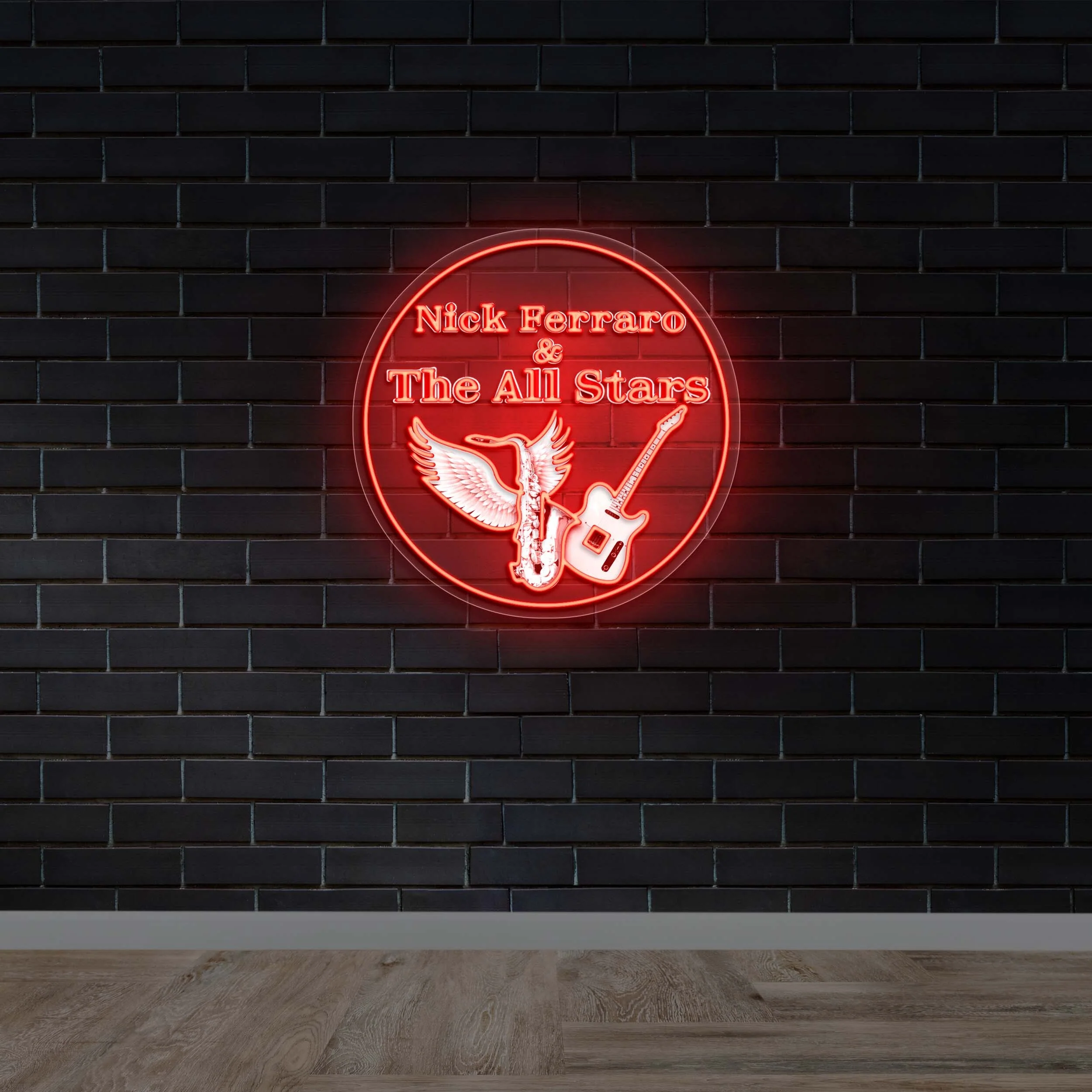 Nick Ferraro & The All Stars - Premium Neon Artwork