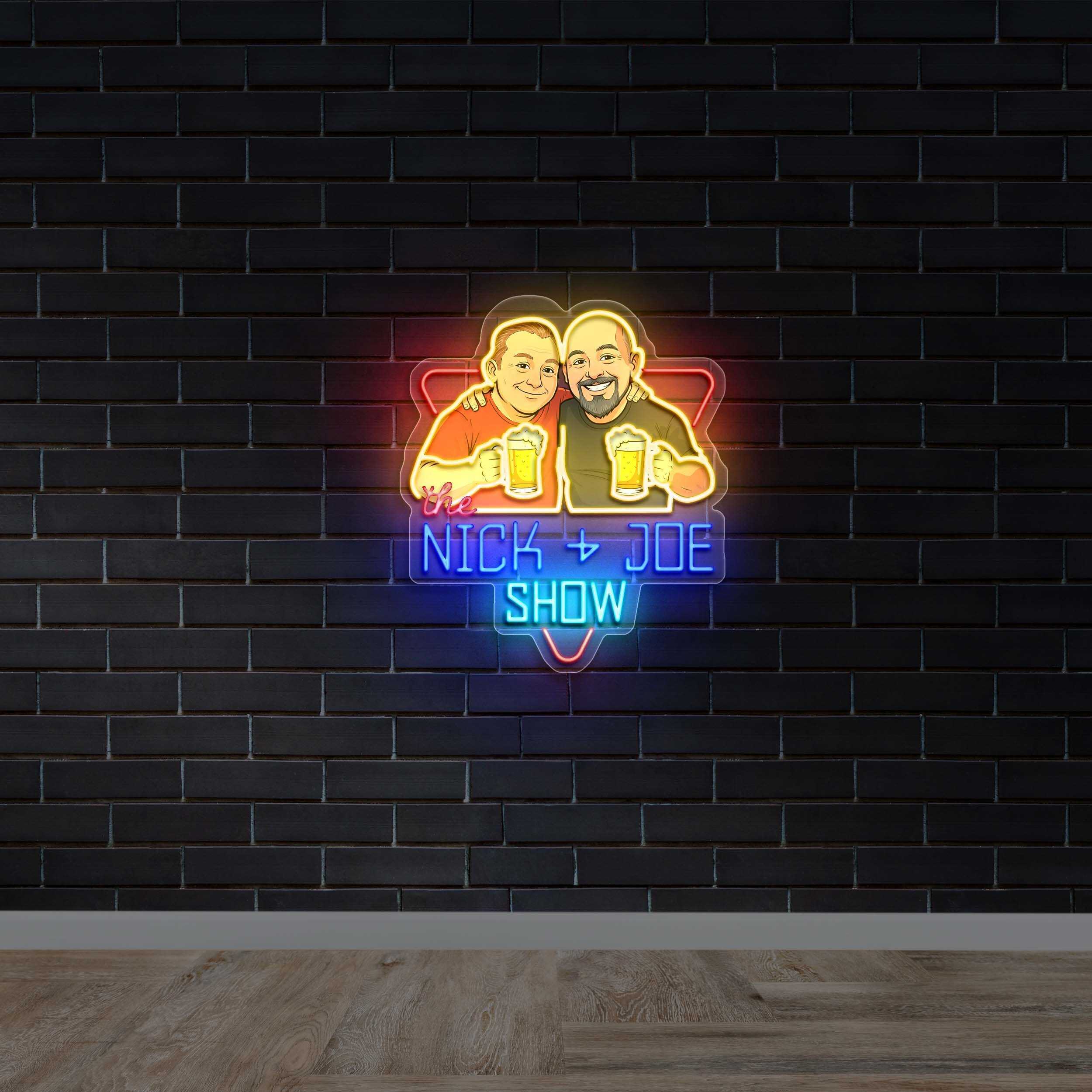 Nick & Joe Show – Premium Neon Artwork