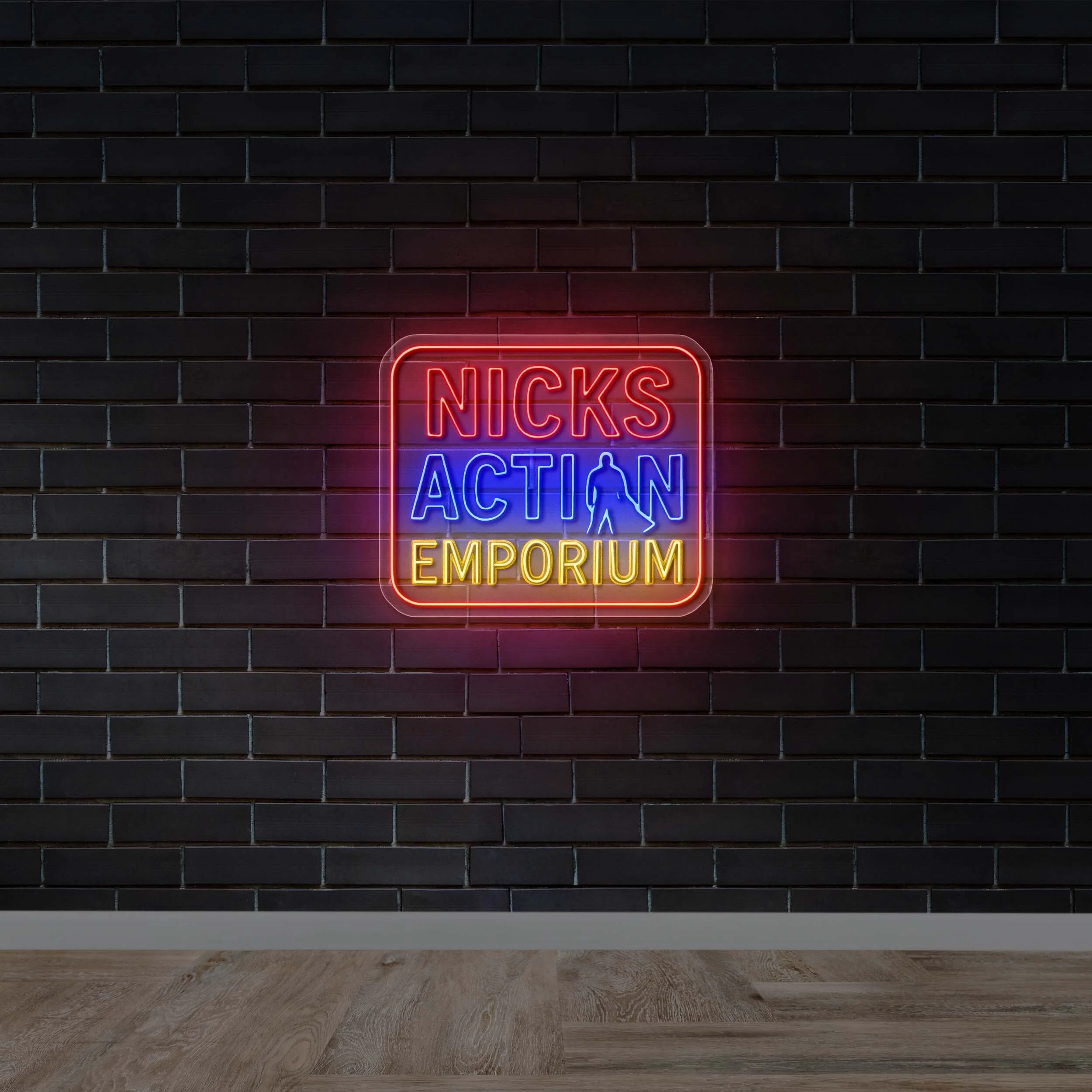 NICKS ACTION EMPORIUM - Premium Neon Artwork