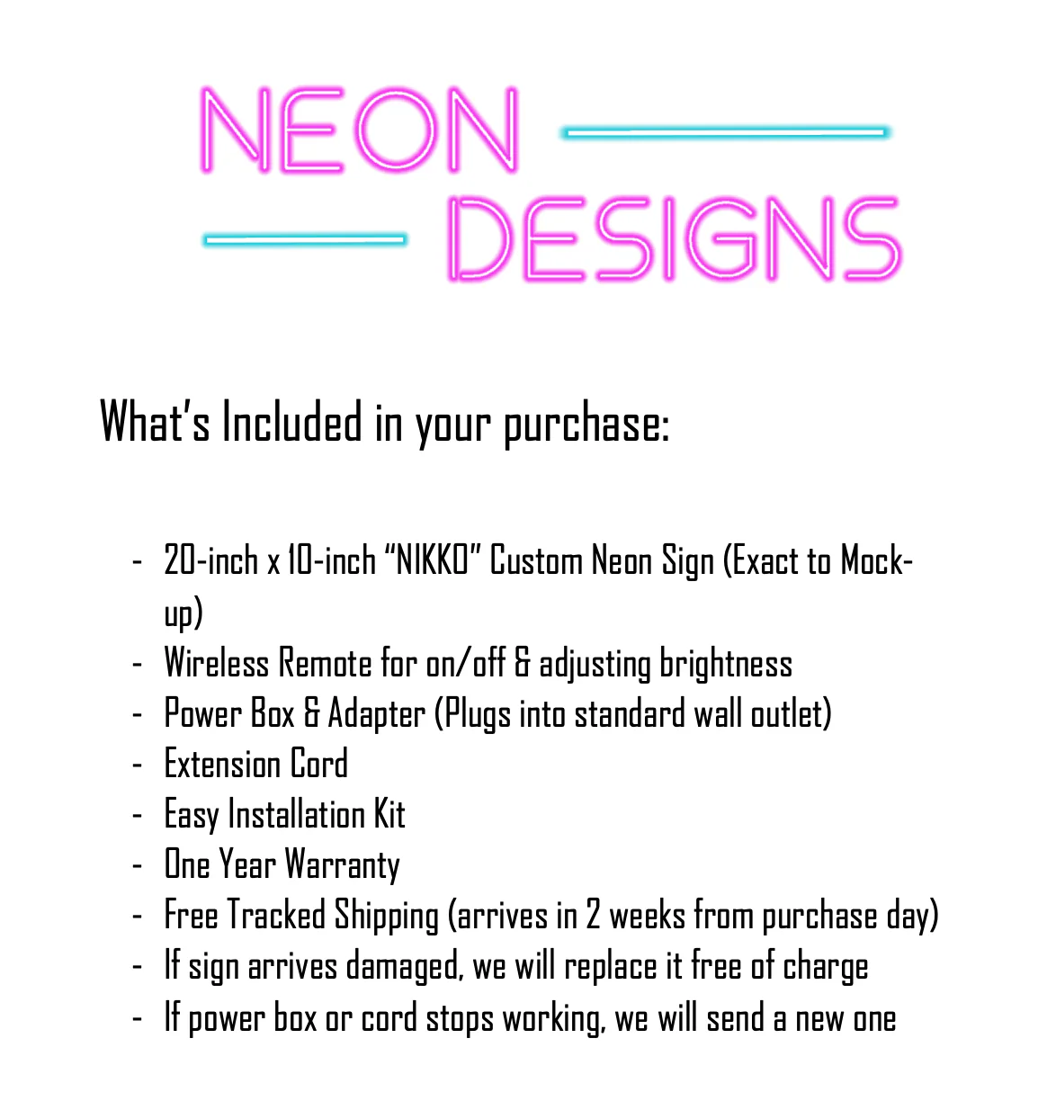NIKKO - Premium Neon Artwork - Image 2