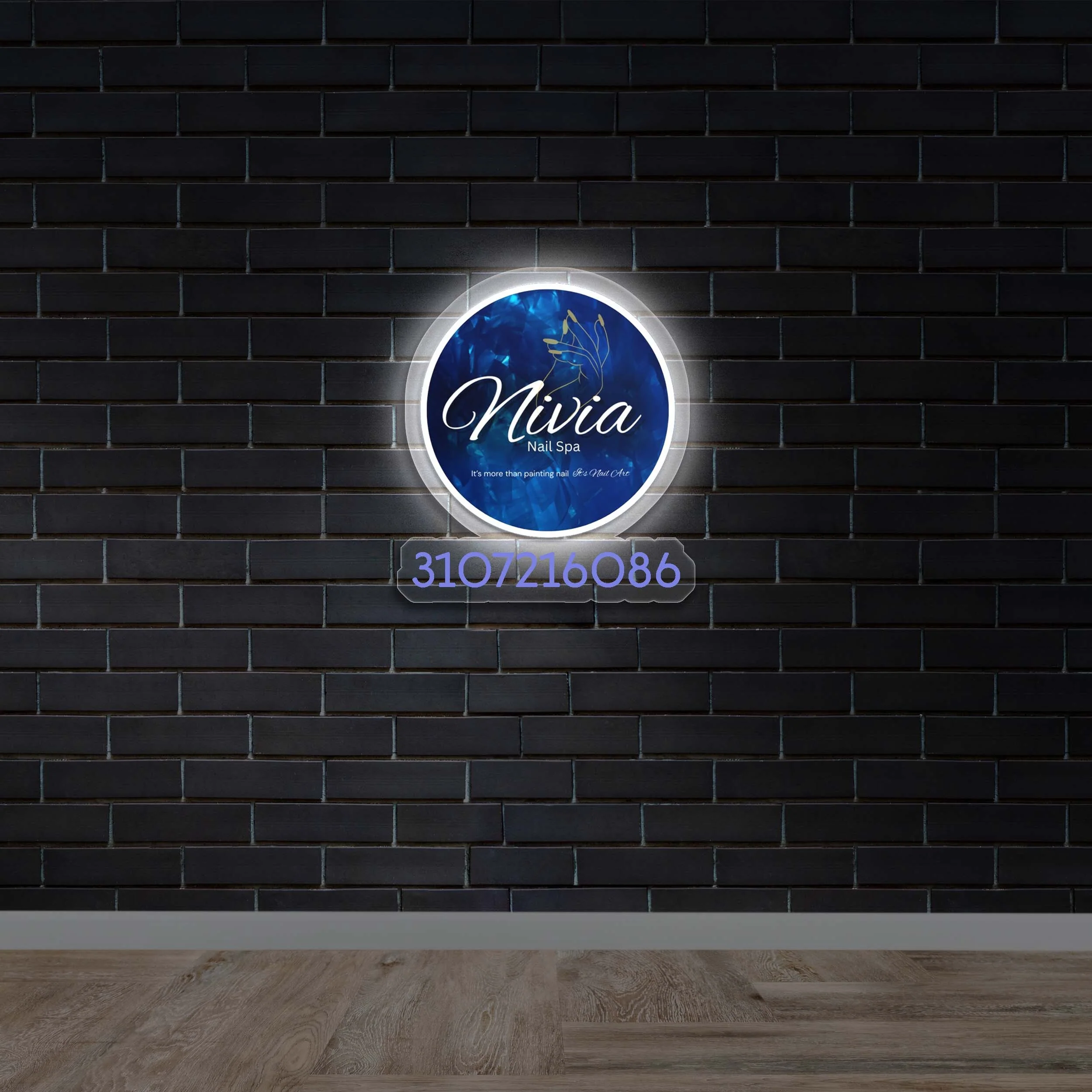 Nivia | Backlit Version - Premium Neon Artwork - Image 2