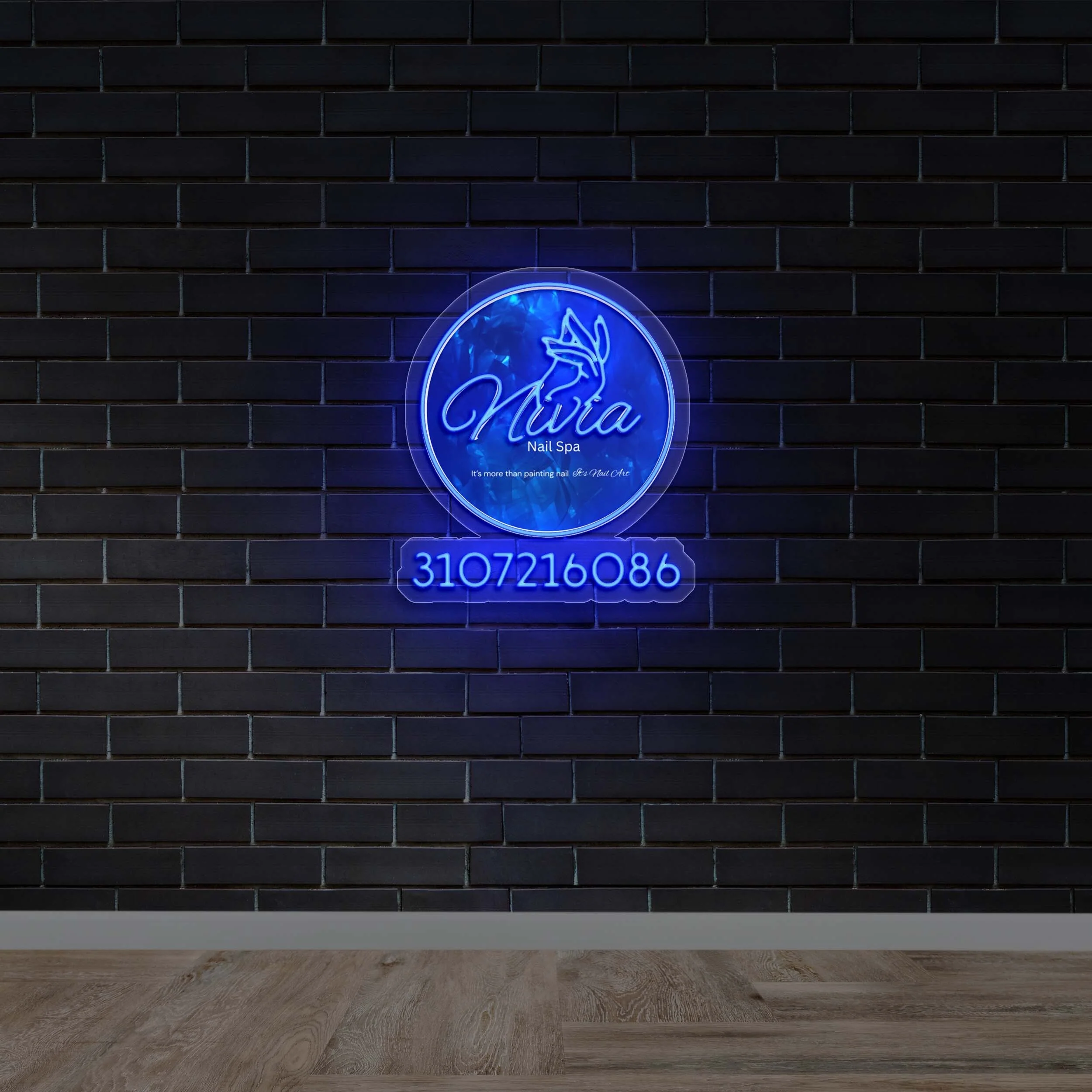 Nivia Nail Spa - Premium Neon Artwork