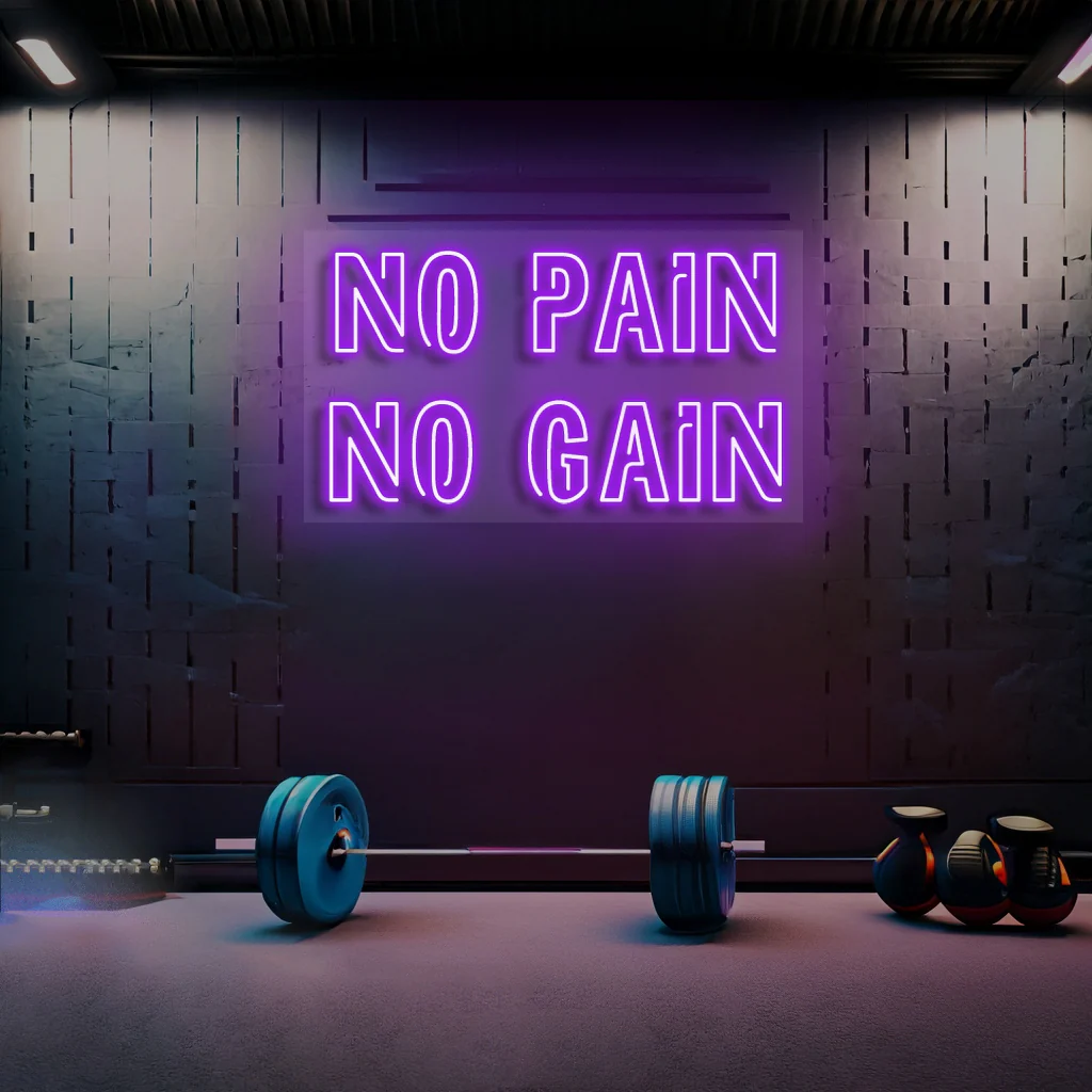 No Pain No Gain - Premium Neon Artwork - Image 6