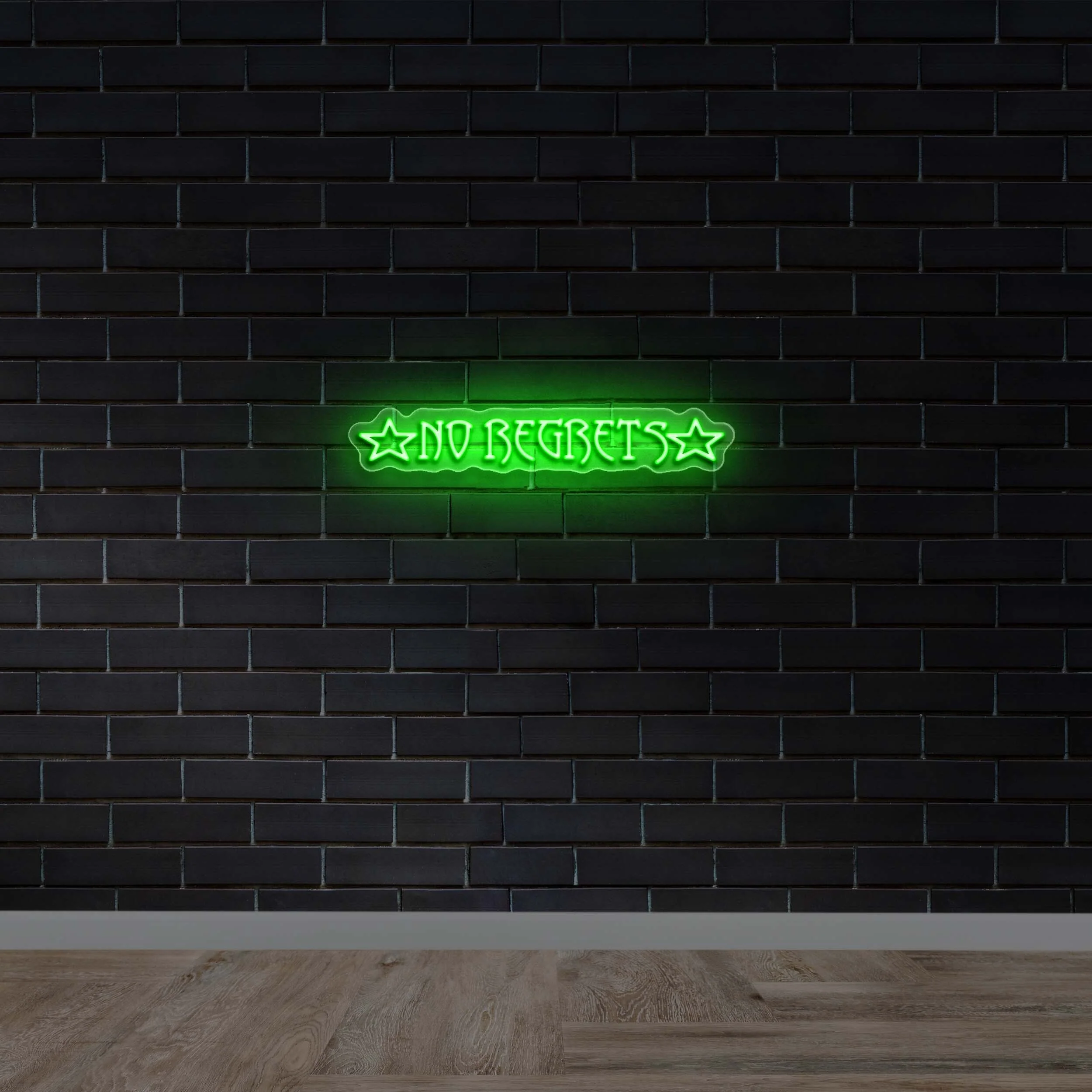 NO REGRETS - Premium Neon Artwork