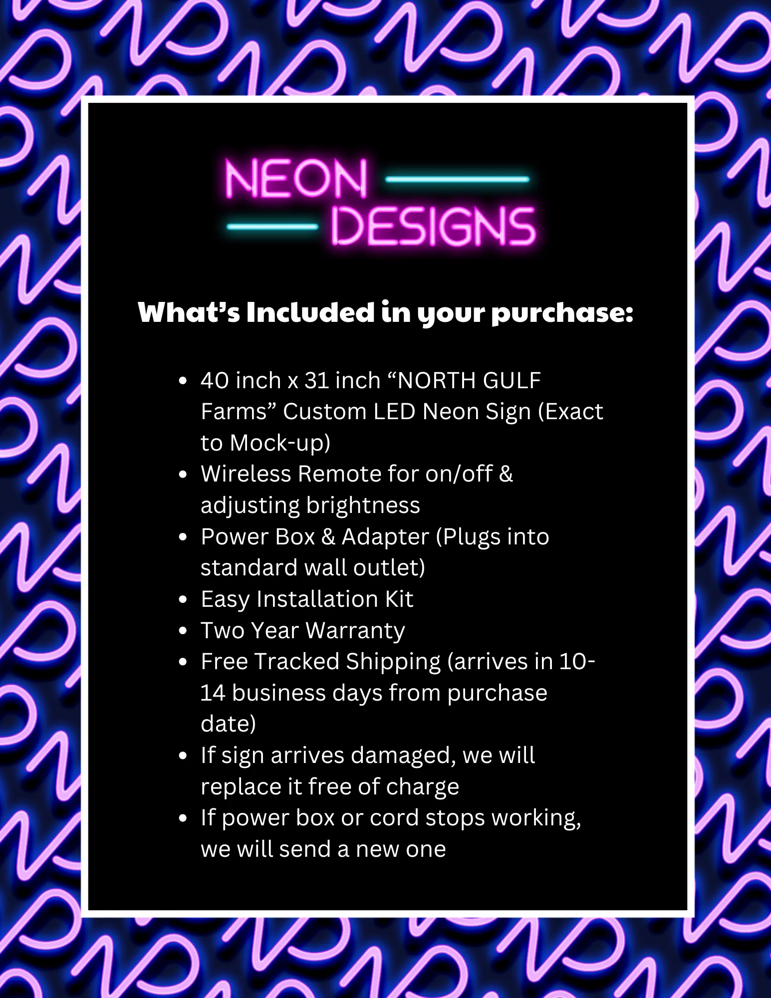 NORTH GULF Farms - Premium Neon Artwork - Image 2
