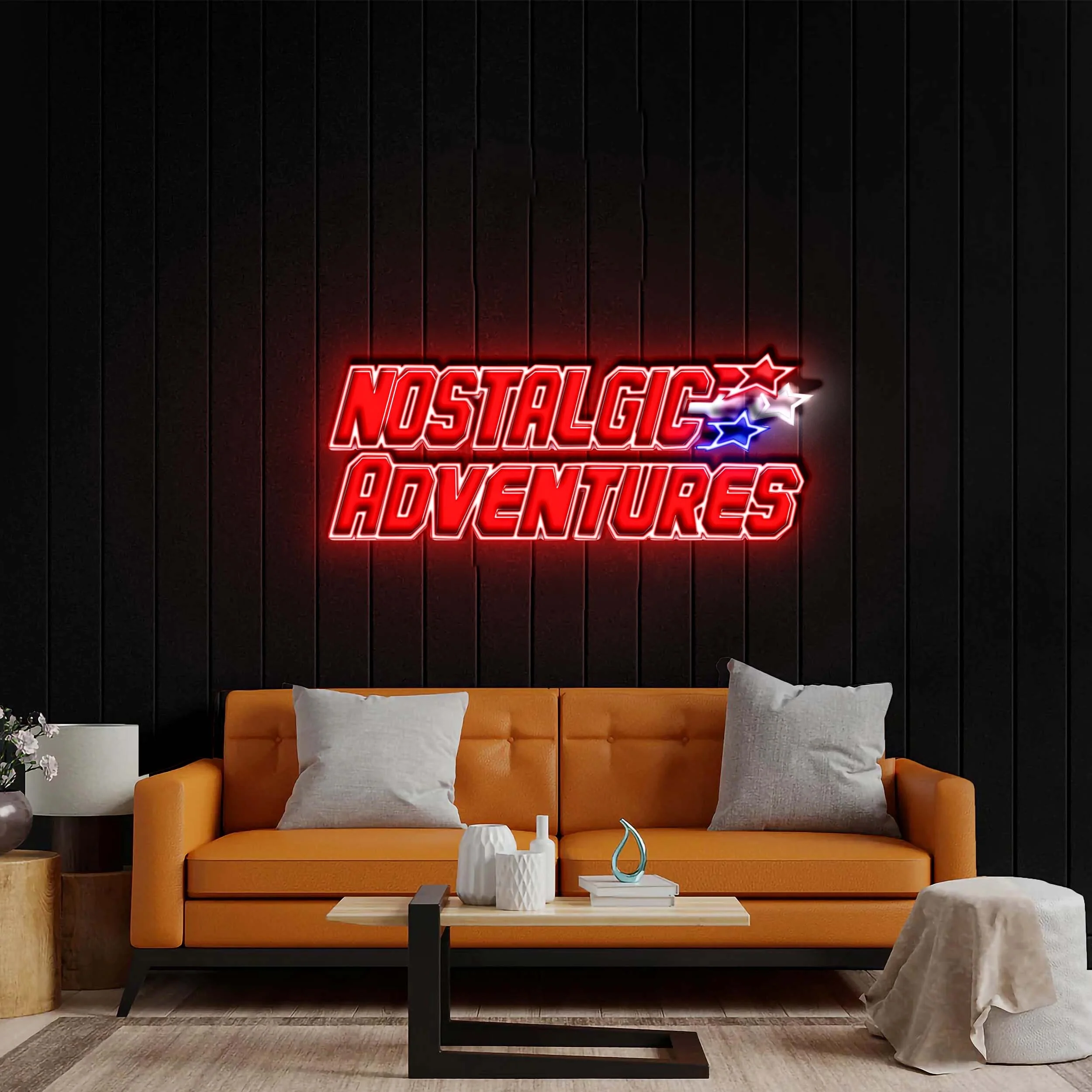 NOSTALGIC ADVENTURES - Premium Neon Artwork