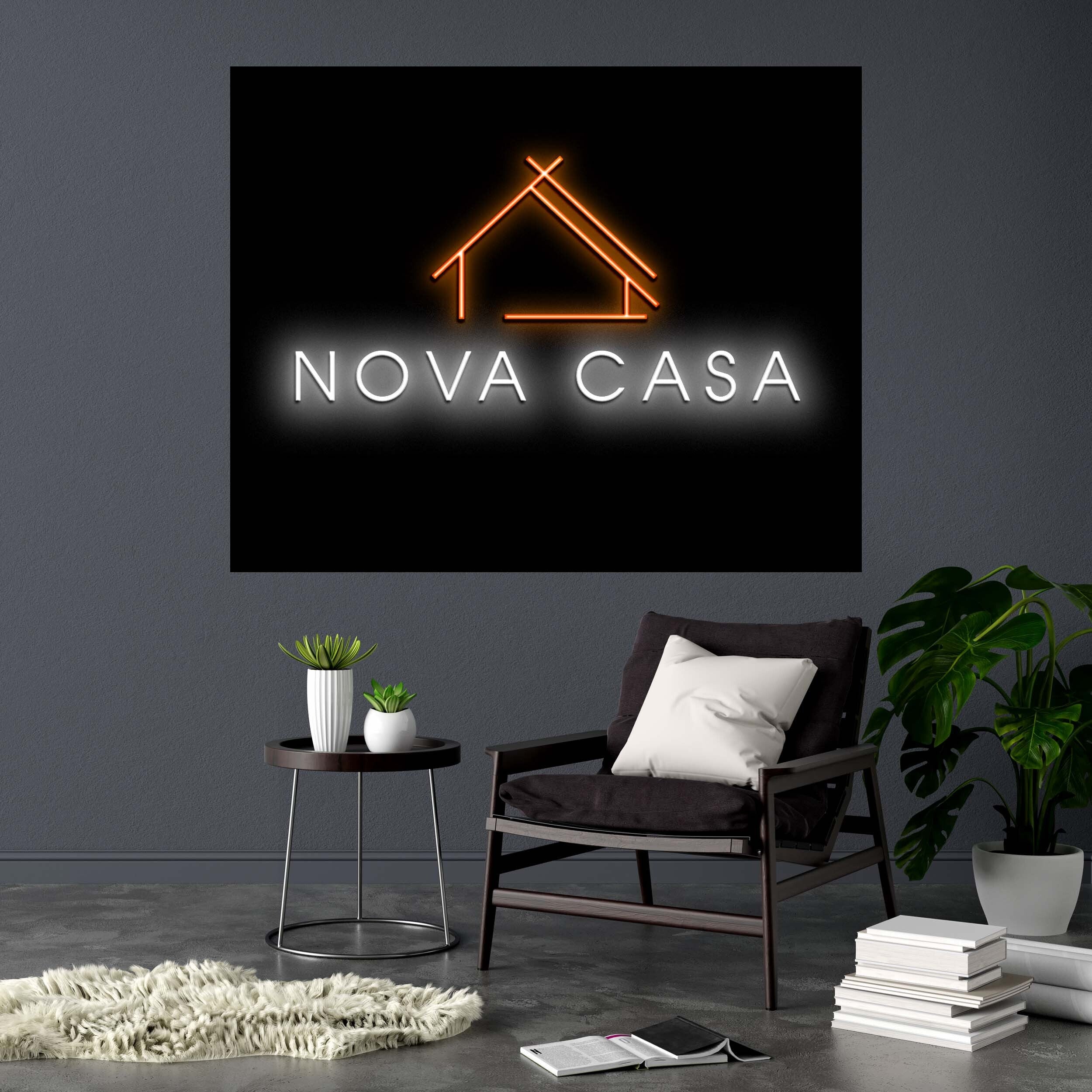 NOVA CASA - Premium Neon Artwork
