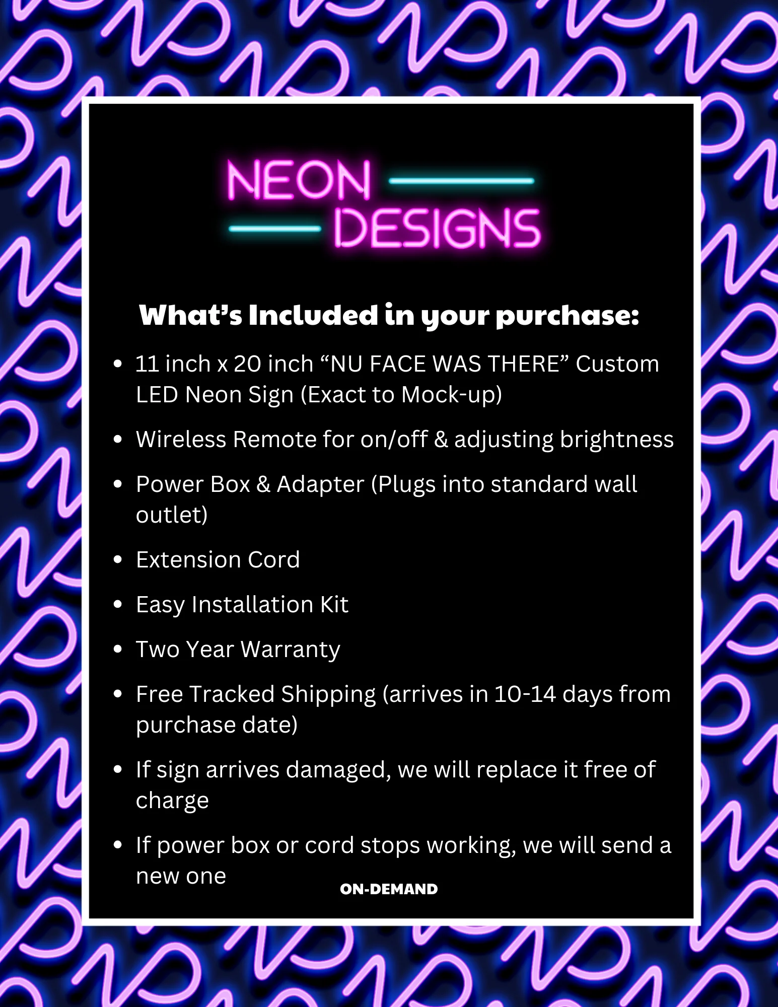 NU FACE WAS THERE - Premium Neon Artwork - Image 2
