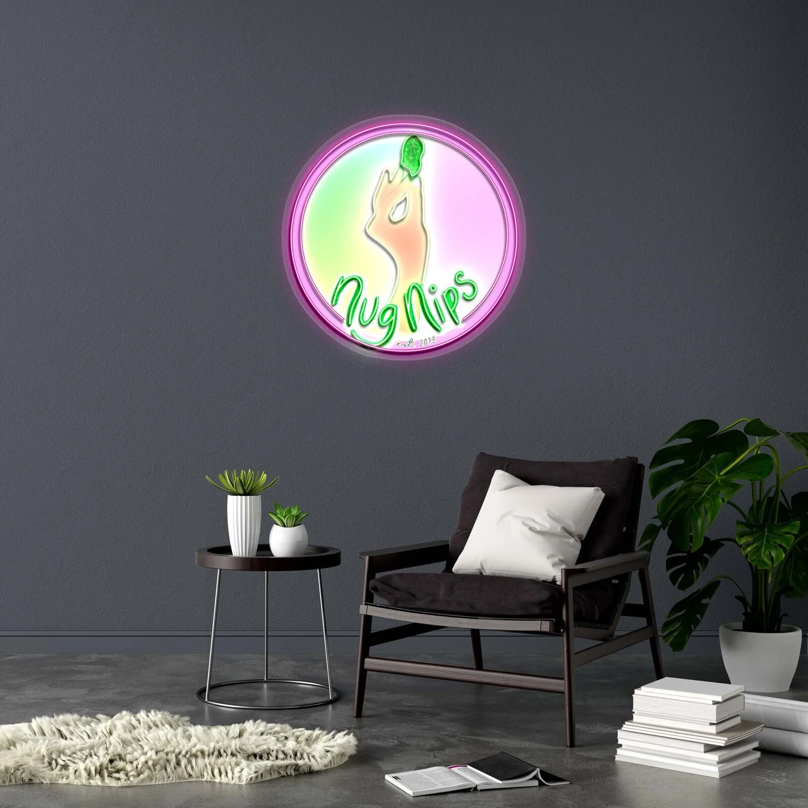 NugNips - Premium Neon Artwork