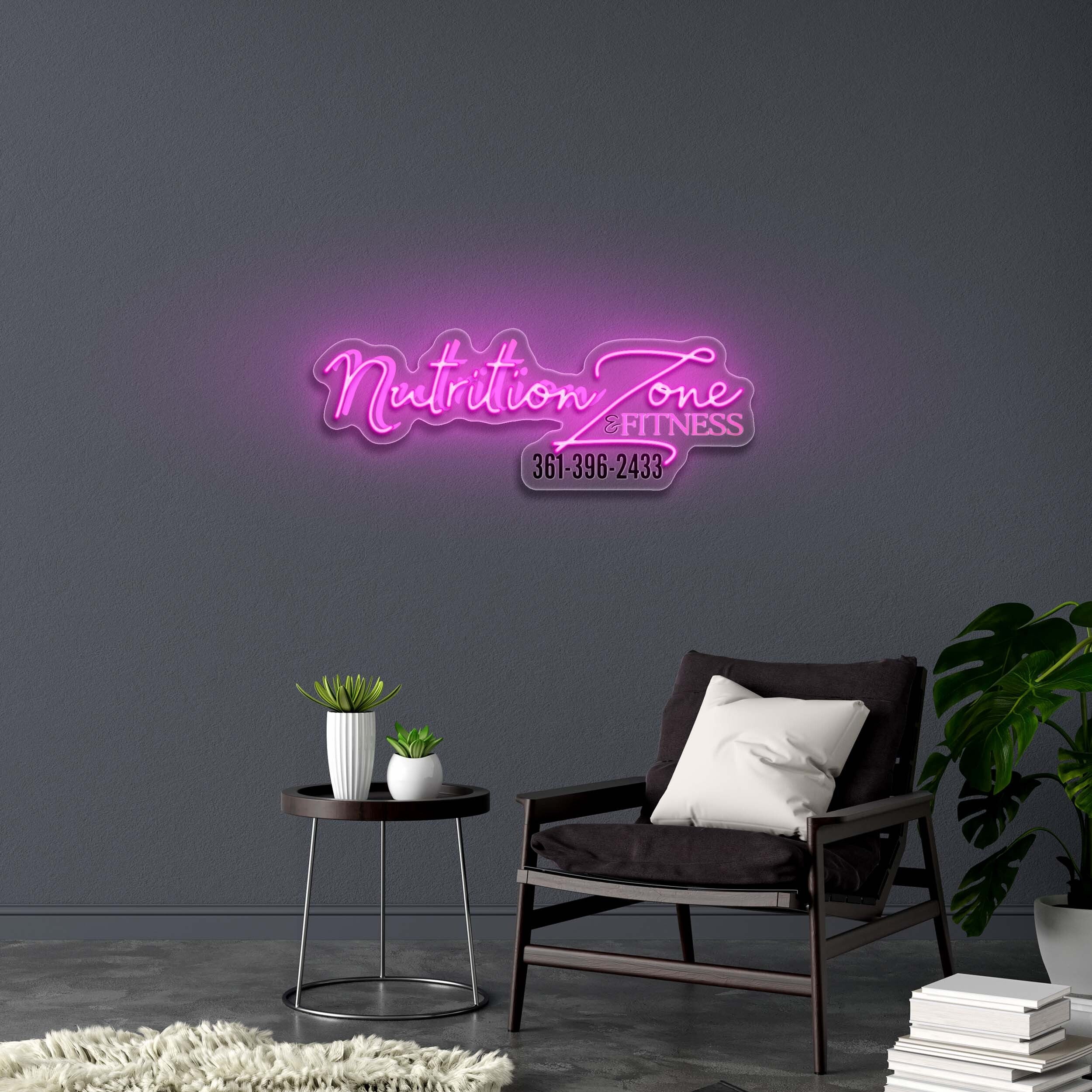 Nutrition Zone - Premium Neon Artwork